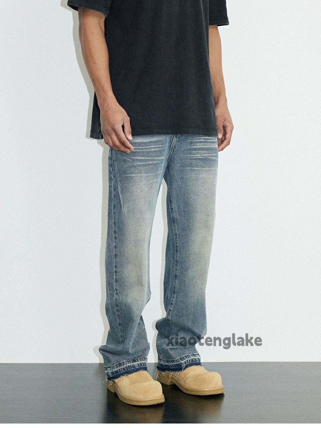 Jean × Vintage washed faded cleanfit yuppie loose baggy jeans Size US 32 / EU 48 - 7 Thumbnail