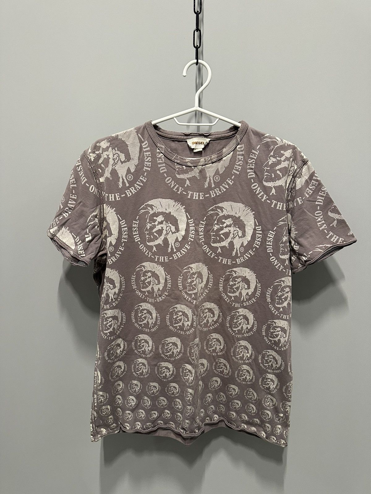 Diesel Diesel 2000s Vintage Y2K T-Shirt Distressed Style Multi Logo Size US XL / EU 56 / 4 - 1 Thumbnail