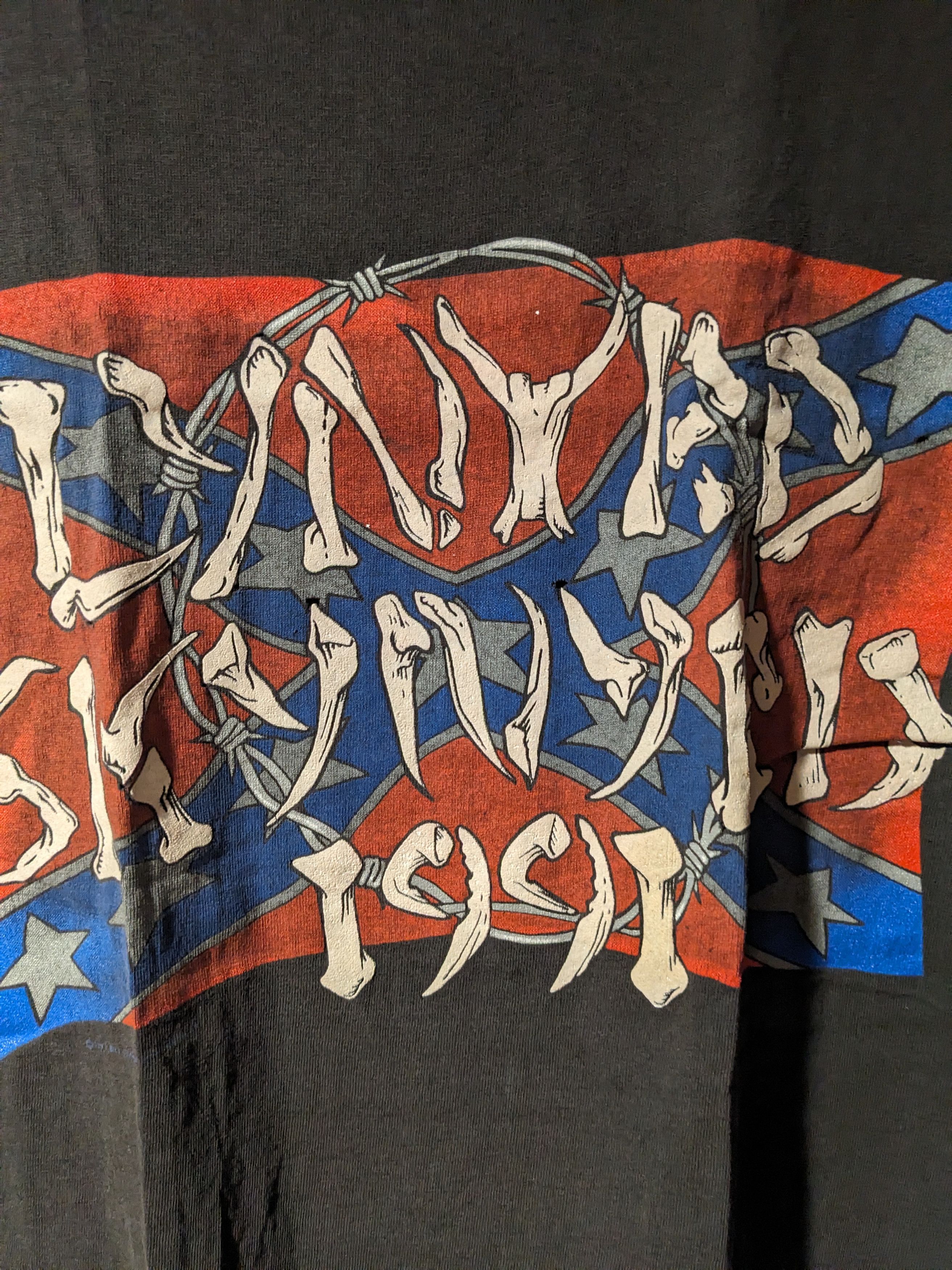 Vintage 1991 Lynyrd Skynyrd DISTRESSED Black Medium T-Shirt