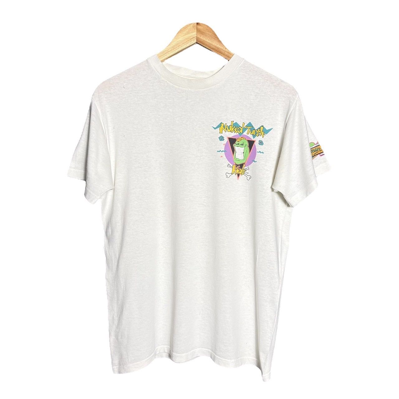 Vintage Vintage 90s Nuked Turtle Volley Graphic T-Shirt Size US M / EU 48-50 / 2 - 2 Thumbnail