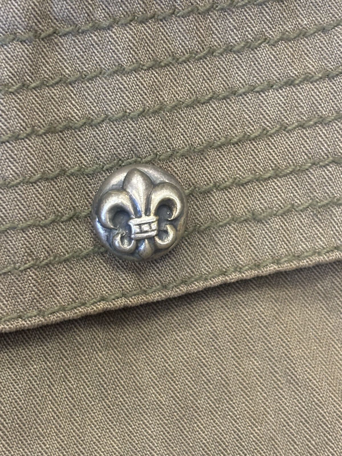 Chrome Hearts Chrome Hearts Fleur Patch olive green shirt Size US M / EU 48-50 / 2 - 9 Thumbnail