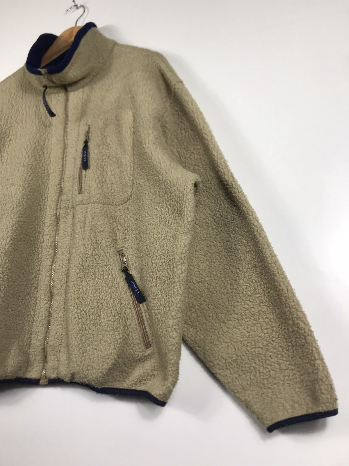 L.L. Bean ⚡️Vintage LL.Bean Fleece Deep Pile Sweater Jacket Size US L / EU 52-54 / 3 - 3 Thumbnail