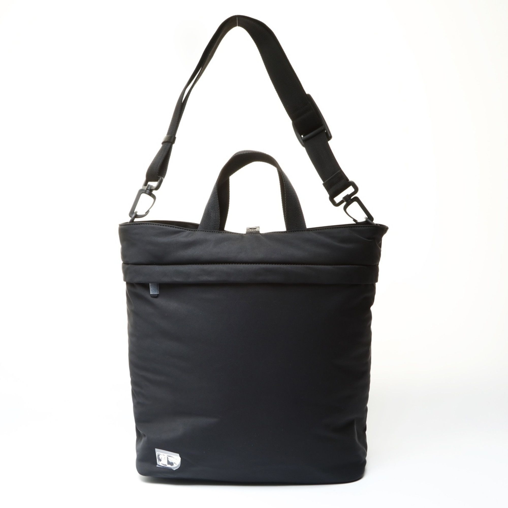 Burberry Burberry 2-way Nylon Shield Shopping Tote Bag, Black, WS25782 Size ONE SIZE - 1 Thumbnail