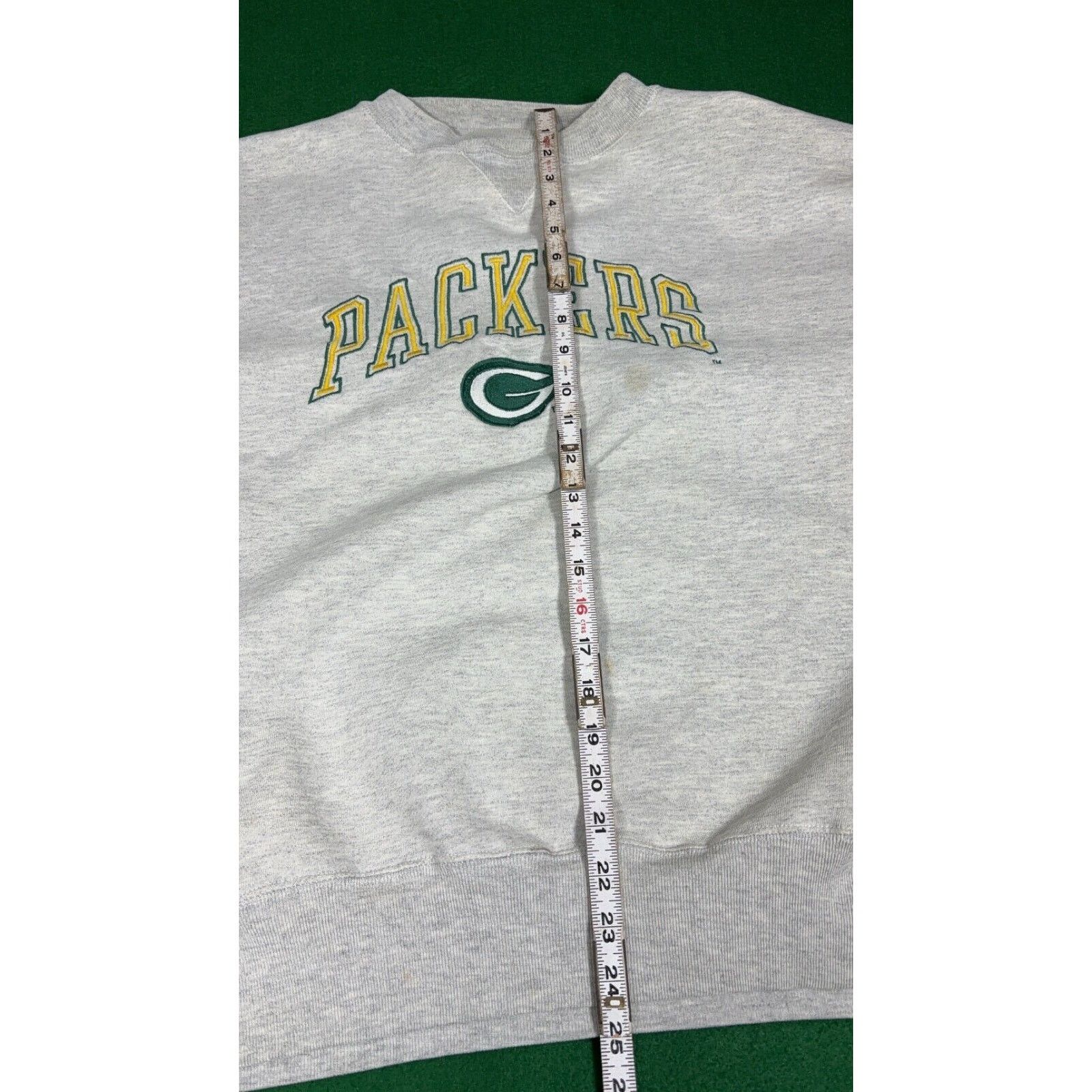 Logo 7 VINTAGE Green Bay Packers Sweatshirt Mens XL Gray Logo 7 Size US XL / EU 56 / 4 - 7 Thumbnail
