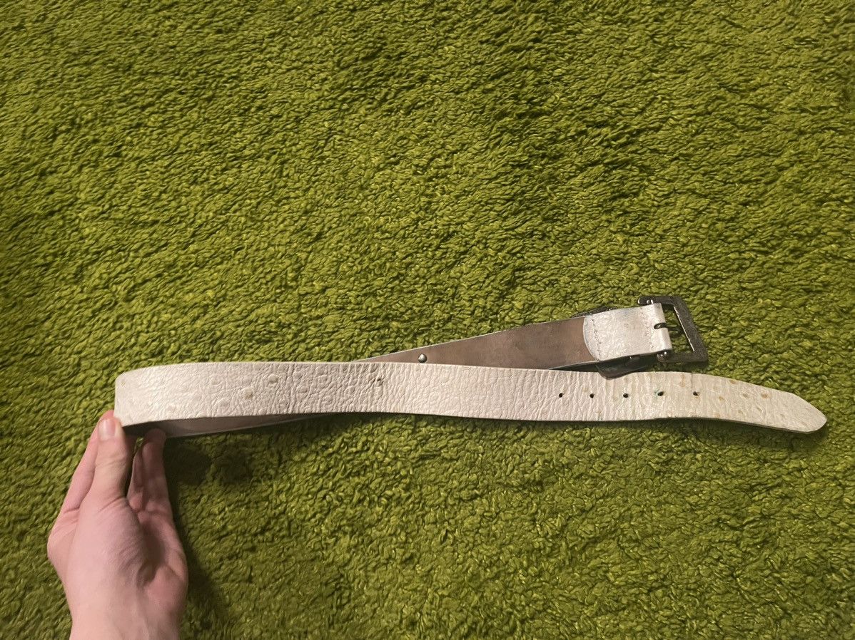 Genuine Leather × Miss Sixty × Vintage Miss Sixty 2000s vintage ostrich leather belt Size ONE SIZE - 8 Thumbnail