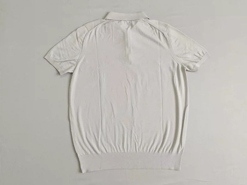 Loro Piana LORO PIANA Short-sleeved wool polo shirt for men Size US L / EU 52-54 / 3 - 6 Thumbnail