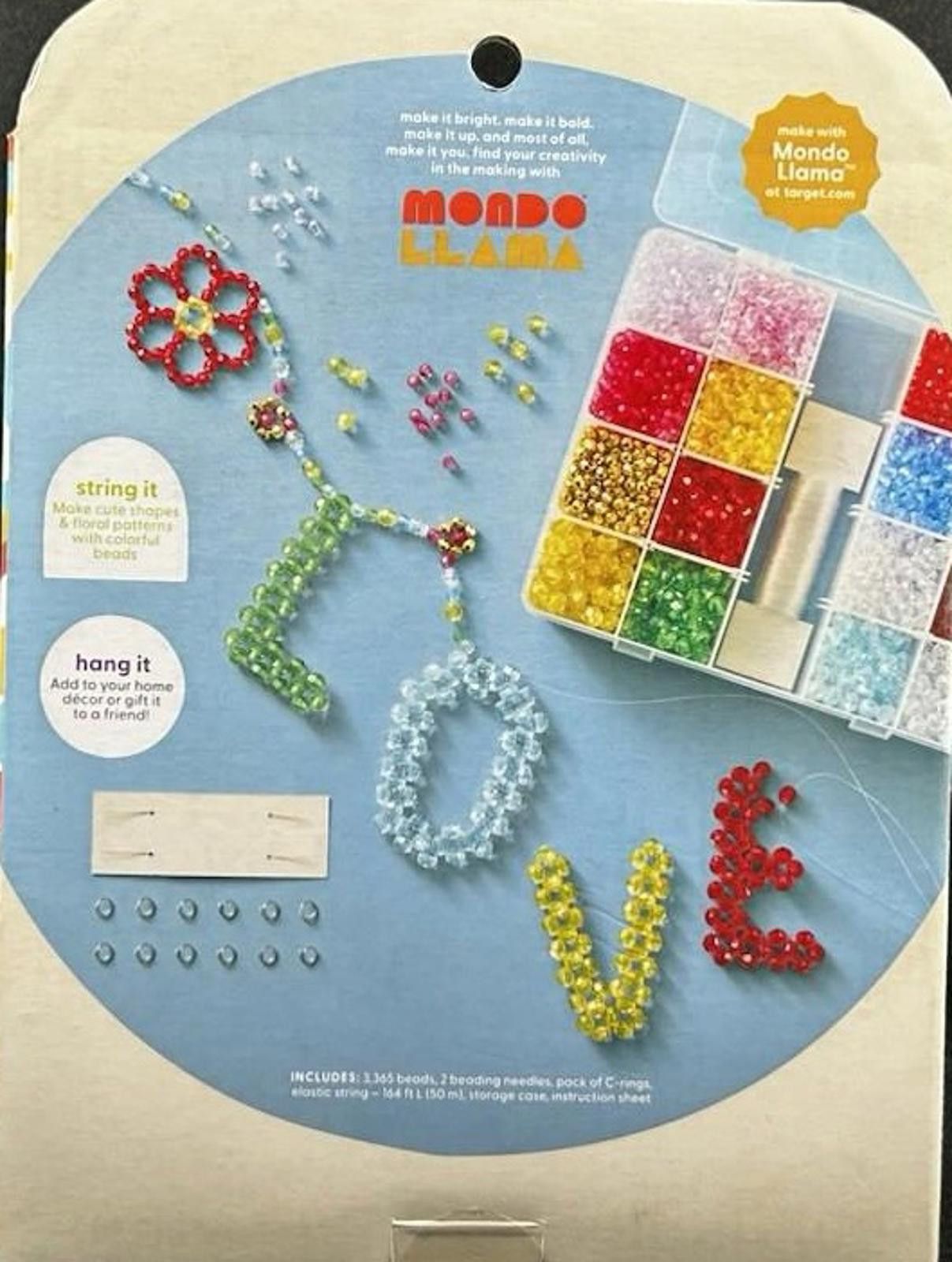 Other Mondo Llama Beaded Garland Kit with Assorted Beads and Instr Size ONE SIZE - 2 Thumbnail