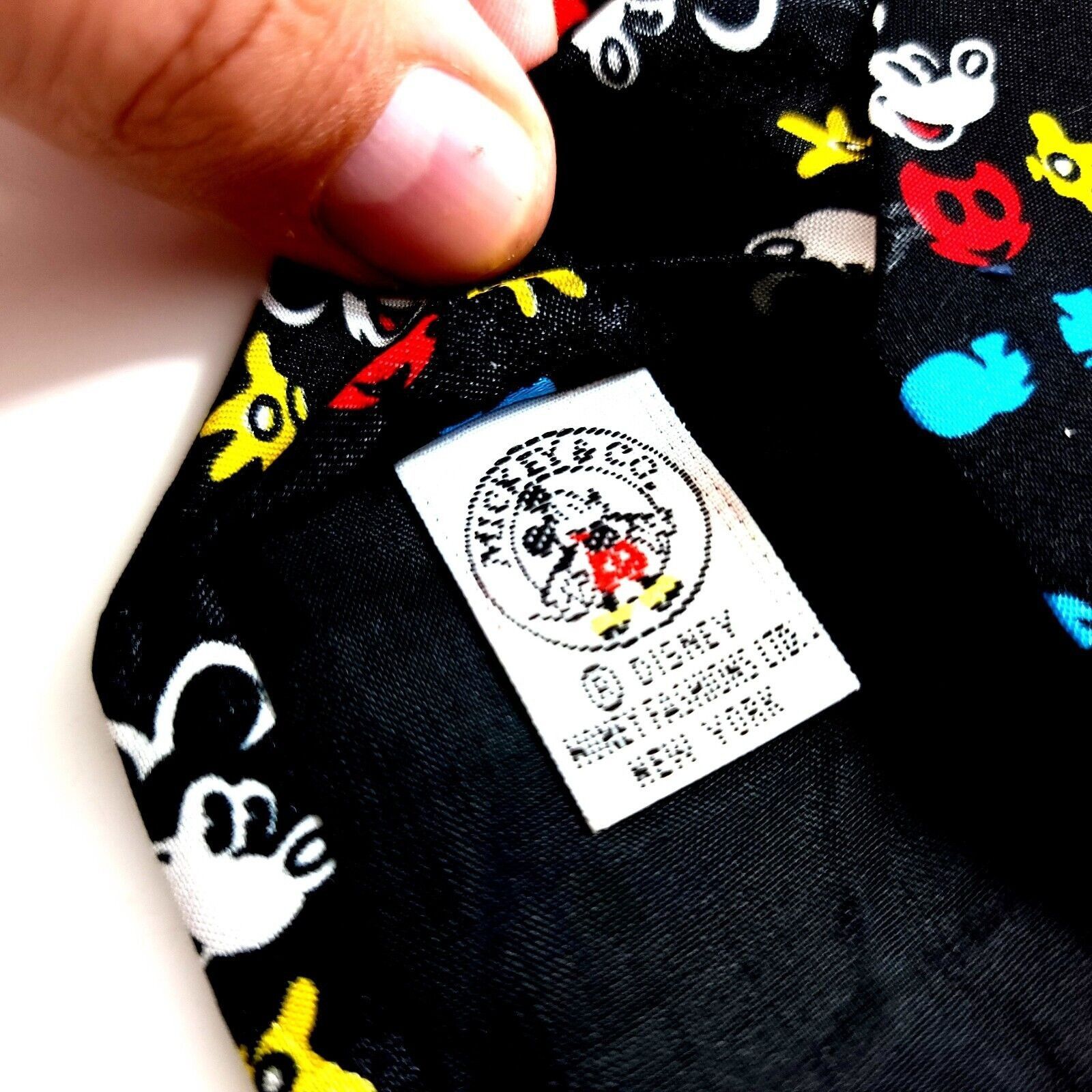 Disney Disney Mickey & Co Black Mickey Mouse Short Polyester Tie Size ONE SIZE - 3 Thumbnail