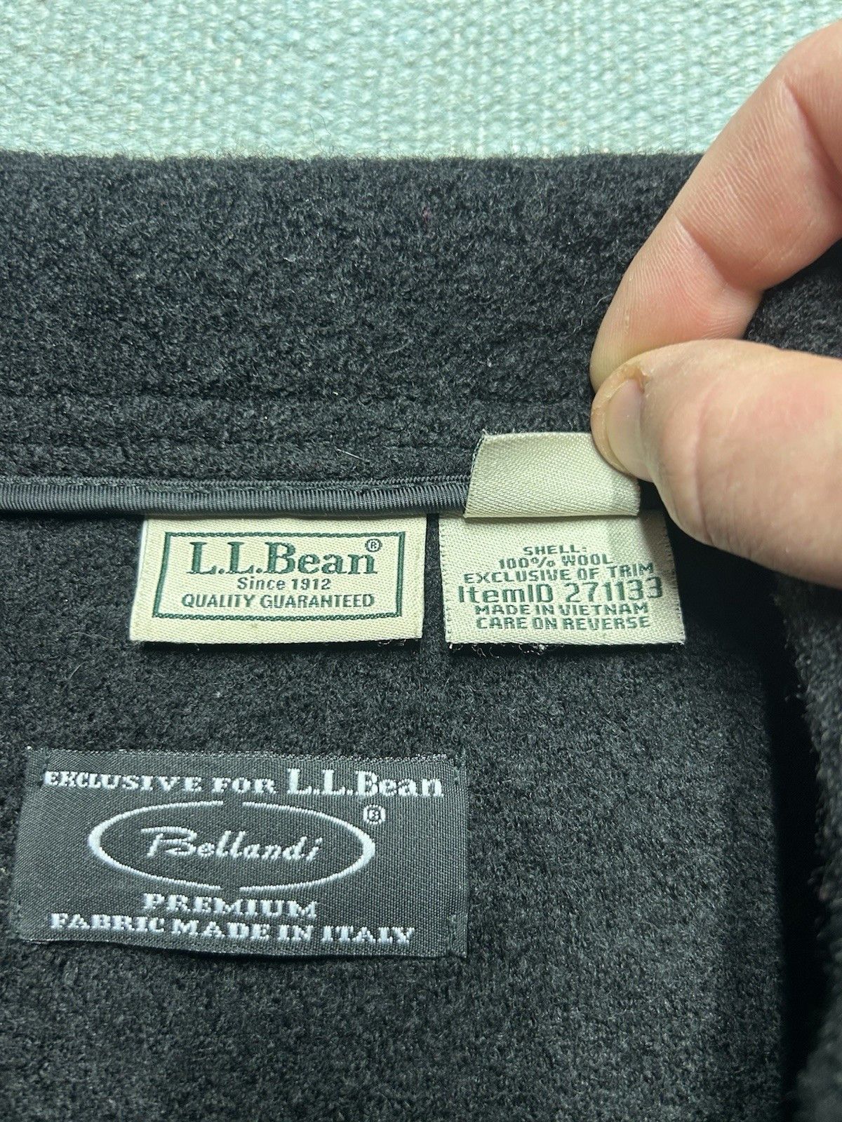L.L. Bean LL Bean Wool Coat Womens Petite Medium Jacket Bellandi Italy Size M / US 6-8 / IT 42-44 - 6 Thumbnail