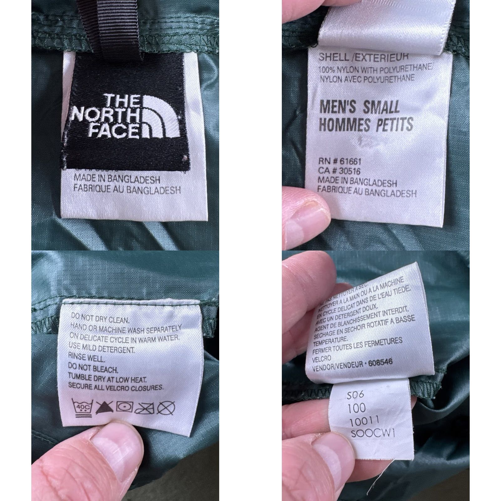 The North Face VINTAGE The North Face Nylon Anorak Pullover Hooded Jacket Green Half Zip Mens S Size US S / EU 44-46 / 1 - 9 Thumbnail
