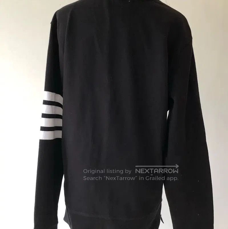 Thom Browne Thom Browne Black Crew Neck Sweatshirt for Men . Size US M / EU 48-50 / 2 - 2 Thumbnail