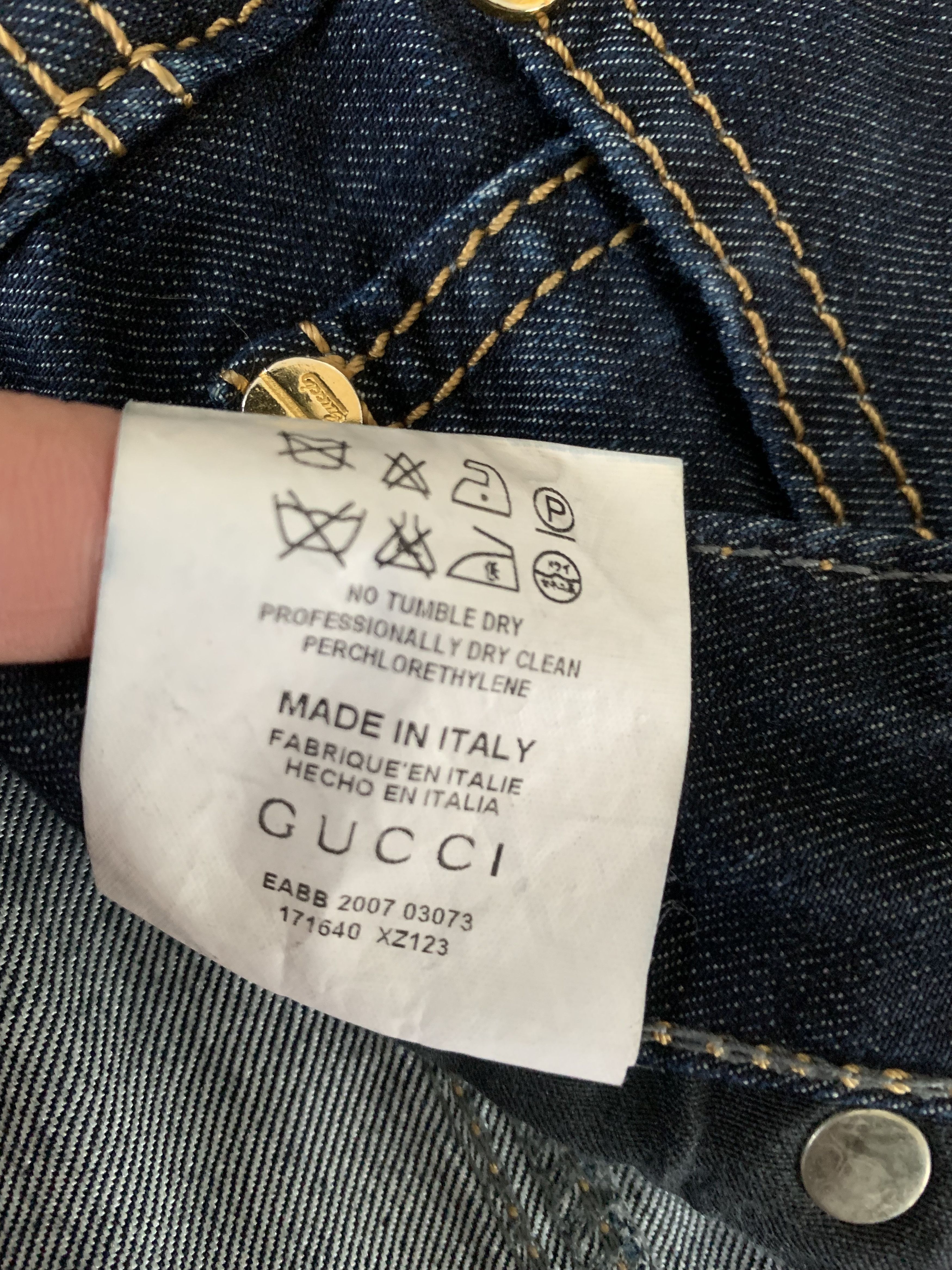 Gucci Vintage Womens Gucci Blue Skinny Jeans Size 25" / US 0 / IT 36 - 9 Thumbnail