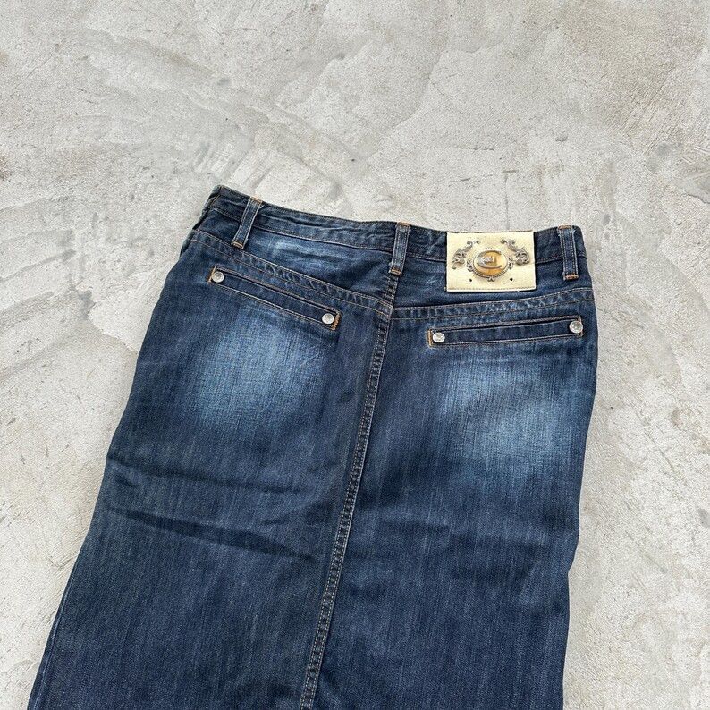 Just Cavalli Vintage Skirt Just Cavalli Denim Zip Button Women’s Blue 30 Size 30" / US 8 / IT 44 - 5 Thumbnail