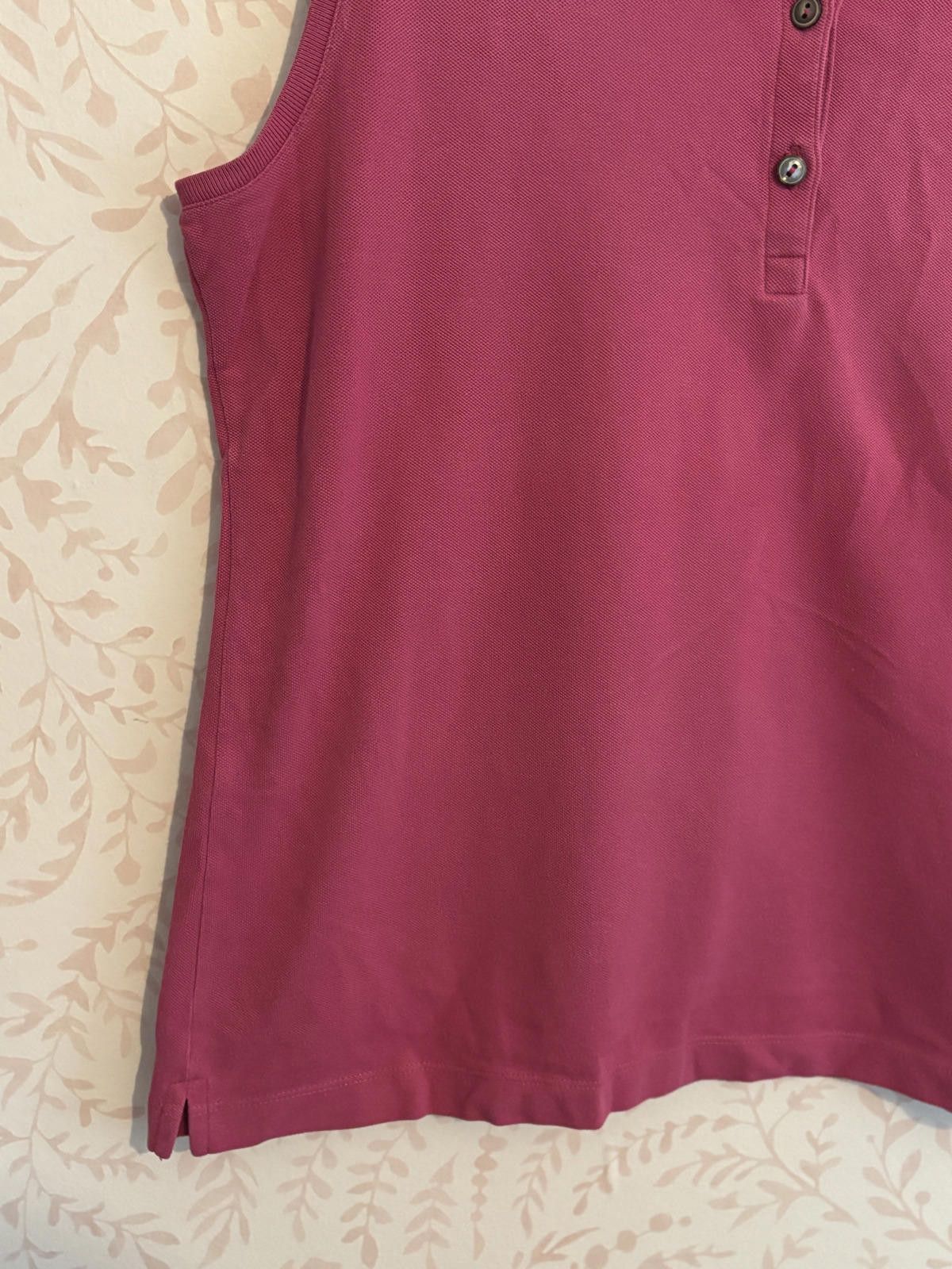 Lacoste Lacoste Sleeveless Pink Polo Shirt Size 44 Size L / US 10 / IT 46 - 4 Thumbnail