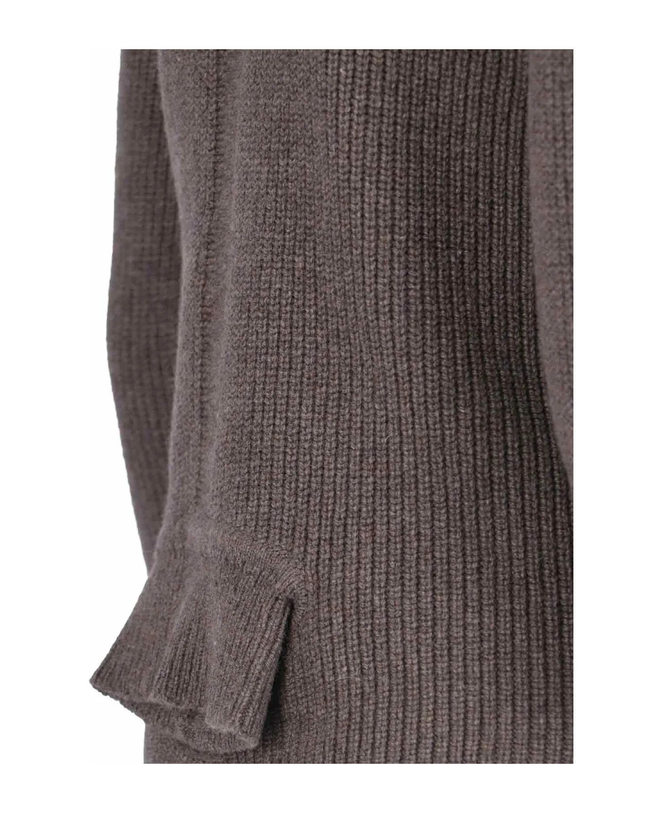 Rick Owens o1y0126 Cashmere Blend Sweater in Taupe Size M / US 6-8 / IT 42-44 - 4 Thumbnail