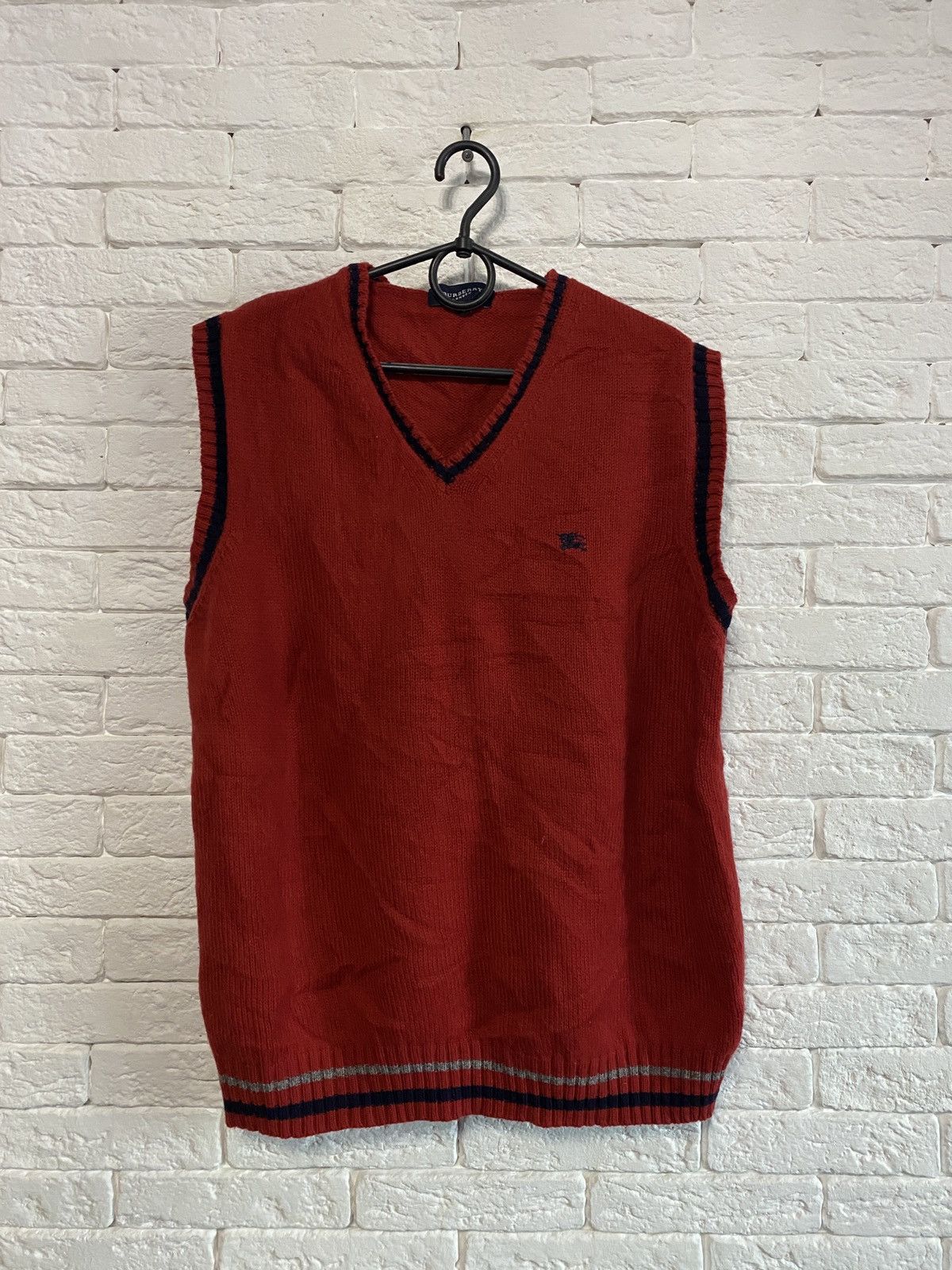Vintage Wool West Burberry London Tank Top
