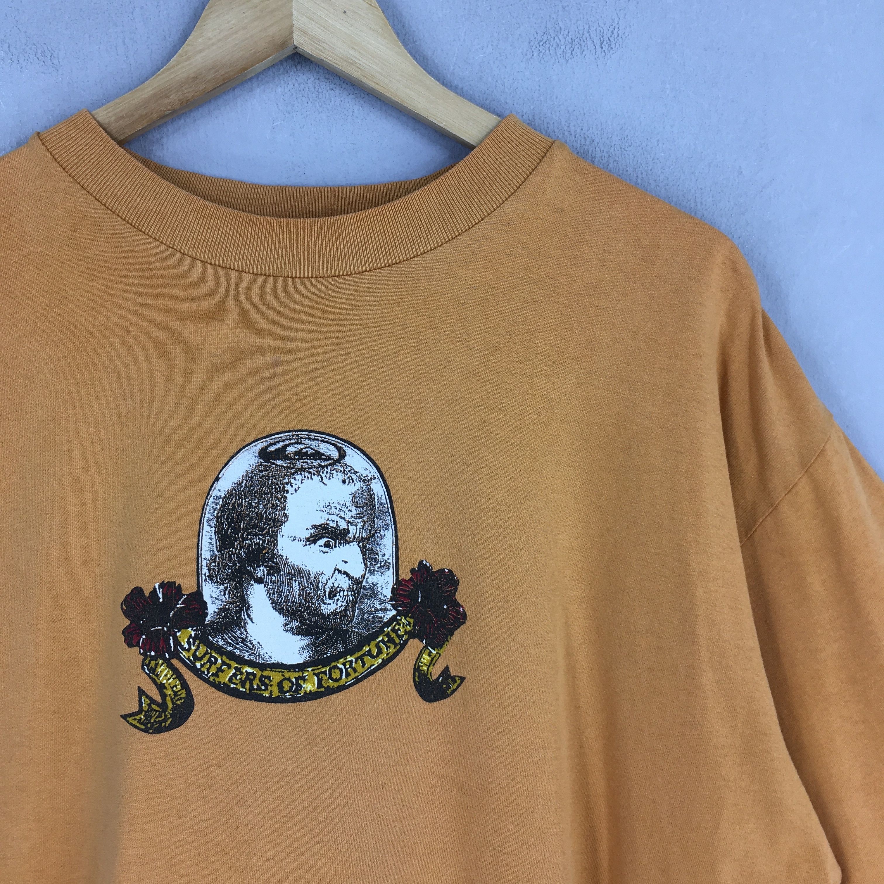 Quiksilver × Vintage Vintage 90s Quiksilver Surfers Of Fortune T shirt XLarge Size US XL / EU 56 / 4 - 2 Thumbnail