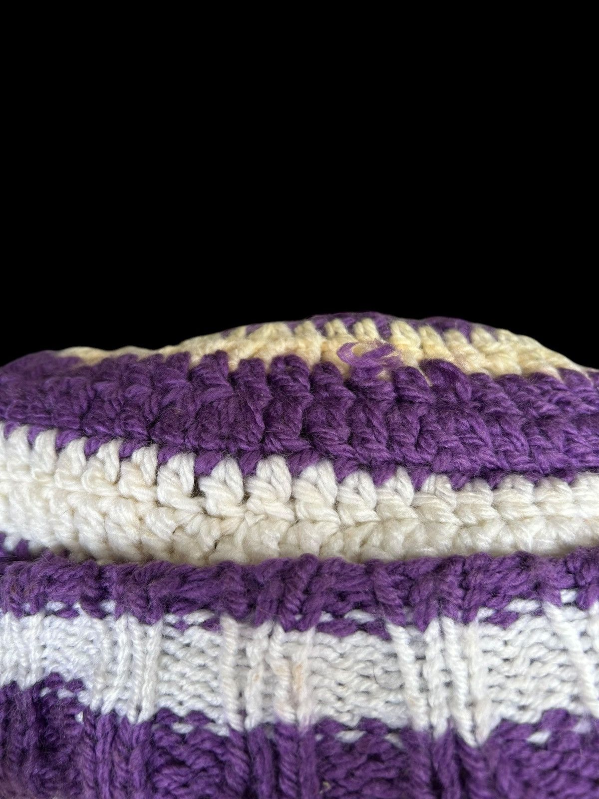 Japanese Brand × Kapital × Vintage Crochet Knitted Handmade Beanie Hats ☠️☠️ Size ONE SIZE - 5 Thumbnail