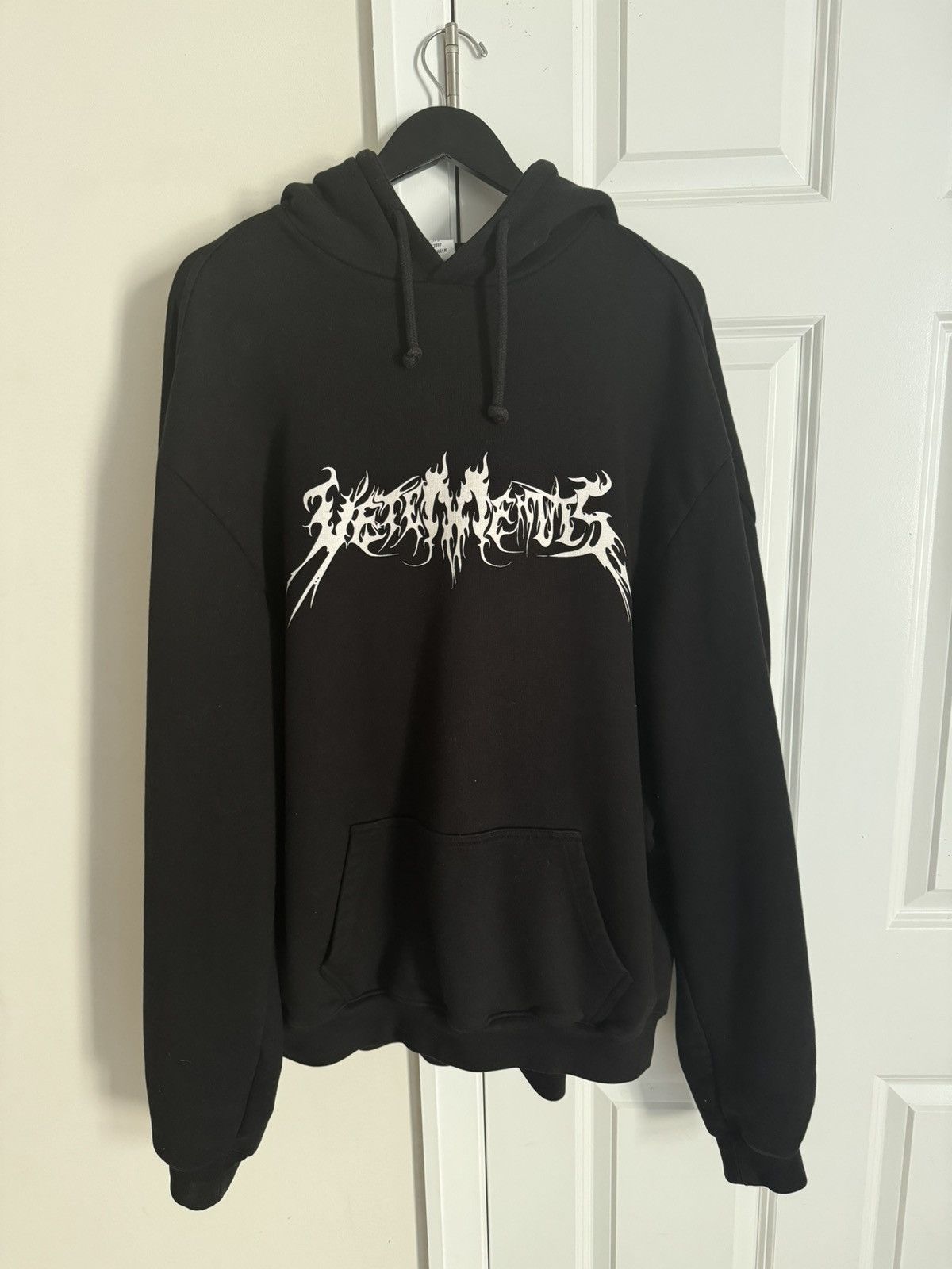 Pre-owned Vetements “total Fucking Darkness” Hoodie In Black