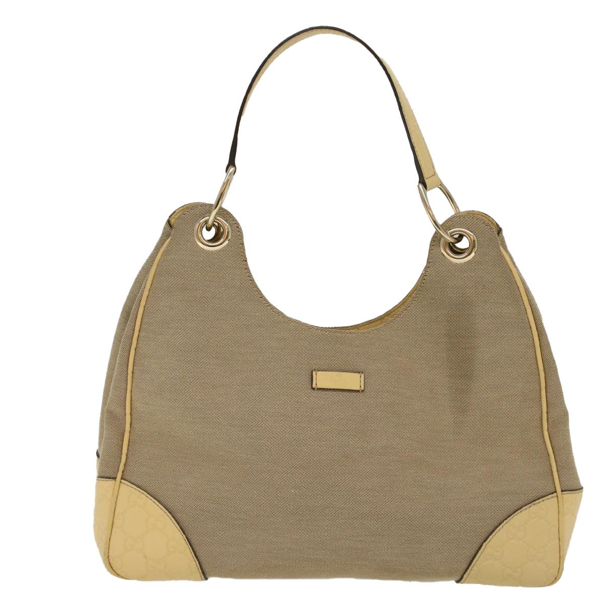 Gucci Hobo Grey Canvas Shoulder Bag (Pre-Owned) Size ONE SIZE - 1 Thumbnail