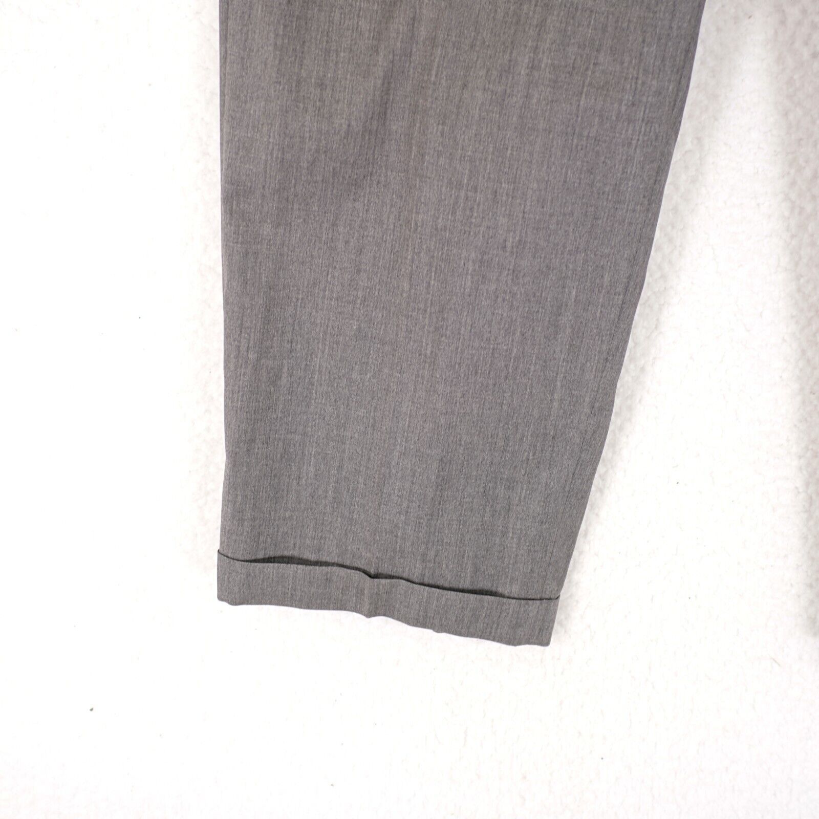 Zanella Zanella Wool Gray Dress Pants 36/31 High Rise Pleated Cuffed Size 36R - 2 Thumbnail