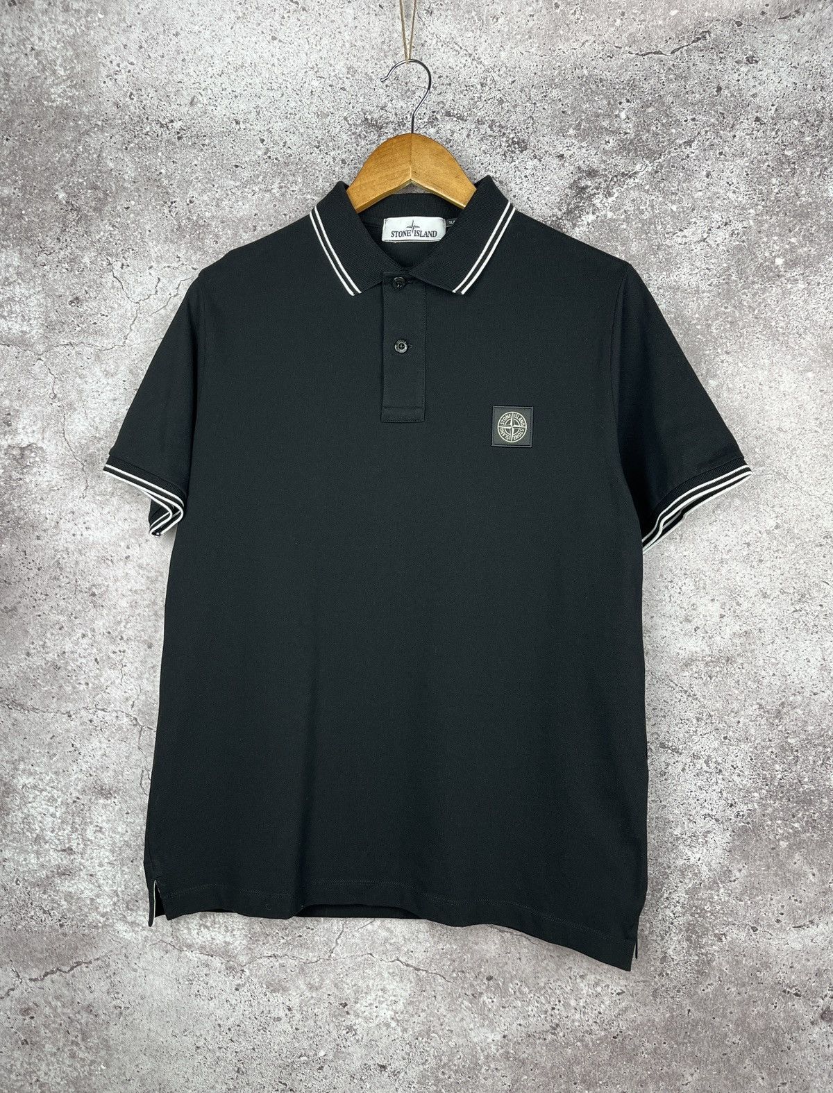 Stone Island Stone Island Patch Program Black Polo Shirt Size US L / EU 52-54 / 3 - 1 Thumbnail