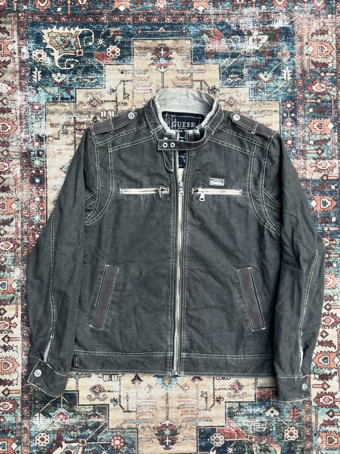 Guess Guess LA Vintage Denim Jacket Size US XL / EU 56 / 4 - 1 Thumbnail