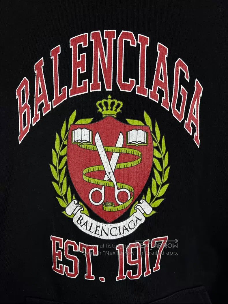 Balenciaga Balenciaga Distressed scissor hooded sweatshirt Size US L / EU 52-54 / 3 - 3 Thumbnail