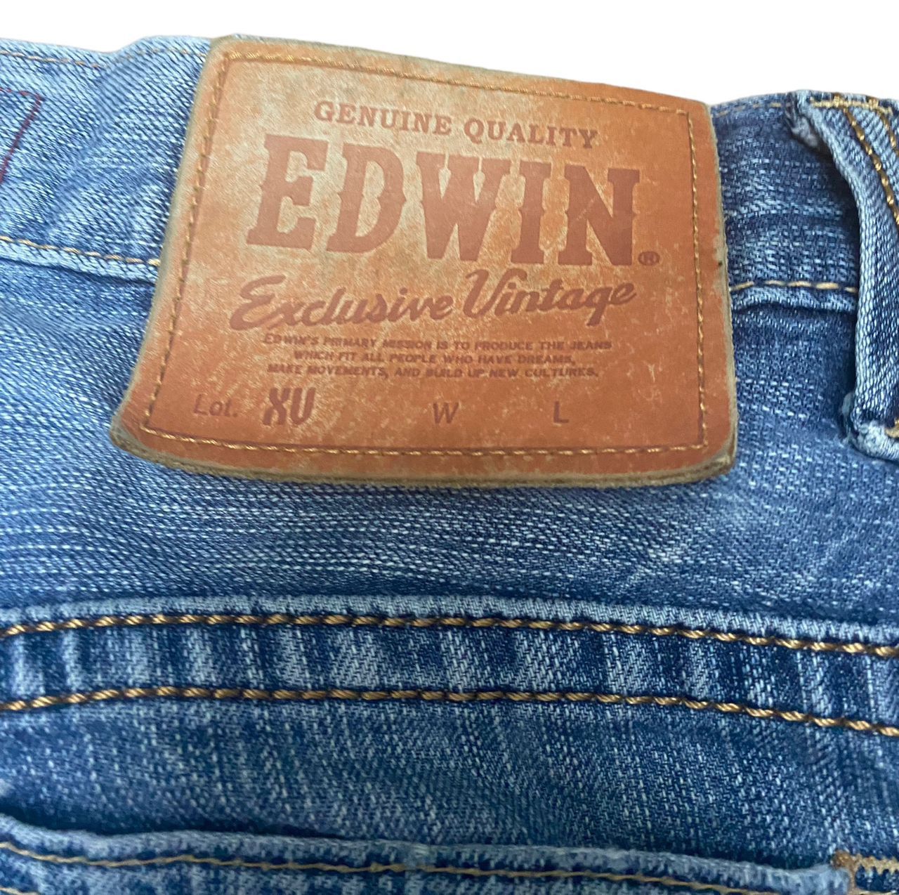 Edwin 💥BEST OFFER💥EDWIN EXCLUSIVE VINTAGE DISTRESSED DENIM Size US 33 - 11 Thumbnail