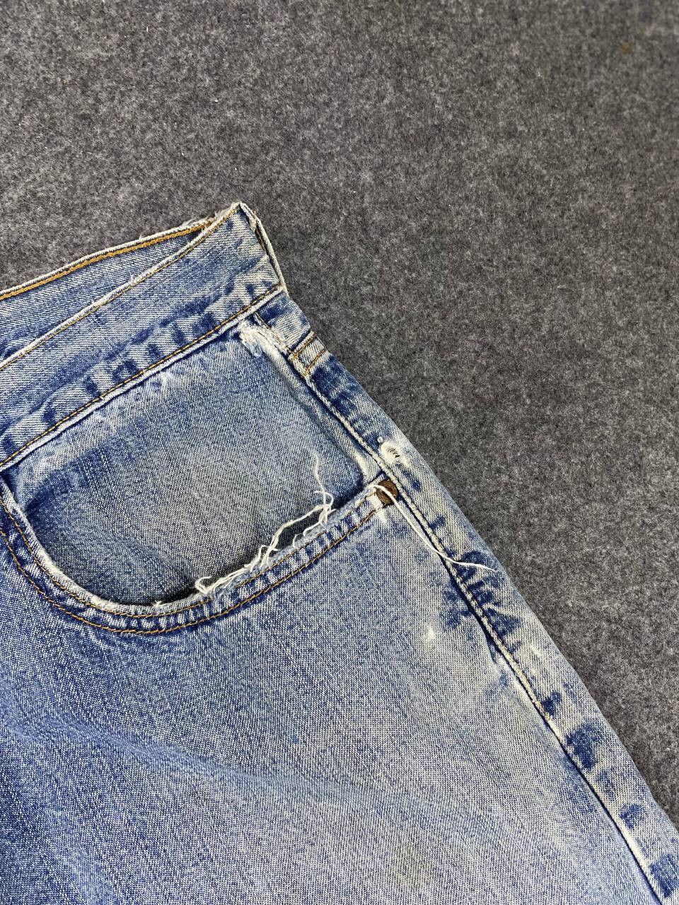 Levi's vintage levis 569 loose straight baggy distrssed denim Size US 38 / EU 54 - 11 Thumbnail