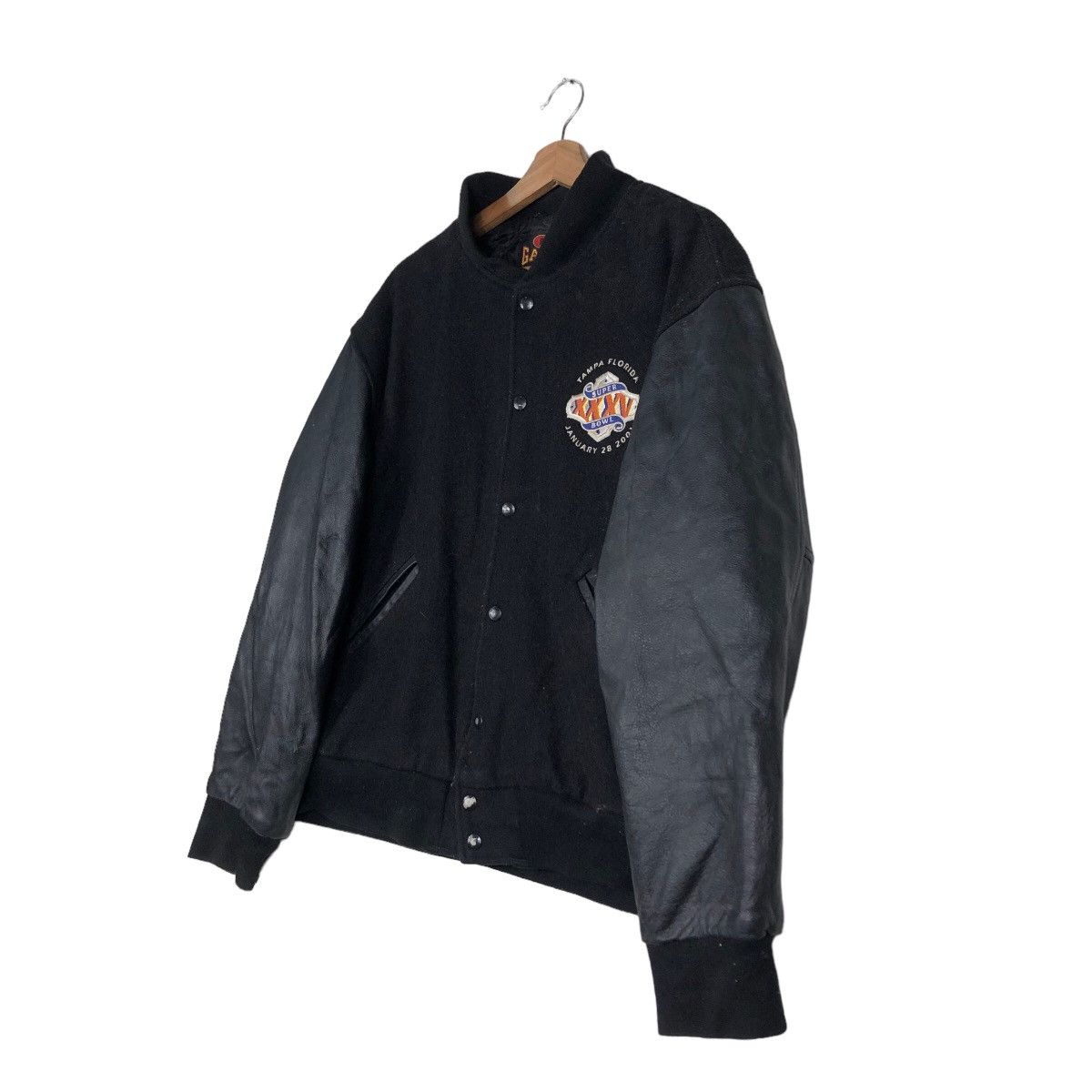 Japanese Brand 🔥Vintage Bomber Leather Jacket GAME Made in USA Sportswear Size US XL / EU 56 / 4 - 2 Thumbnail