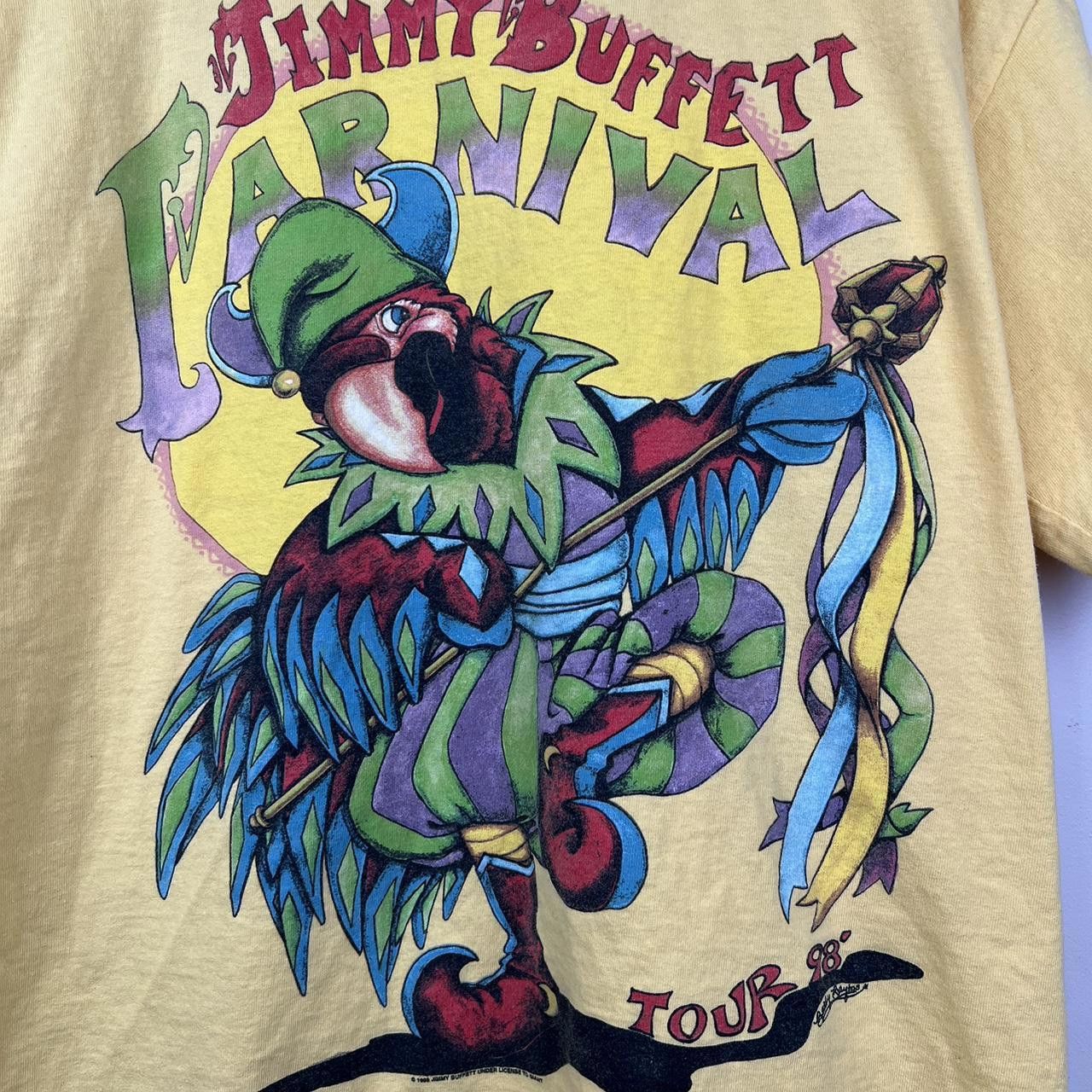 Tultex Vintage Jimmy Buffett Carnival Tour 98 T-Shirt Size US L / EU 52-54 / 3 - 3 Thumbnail
