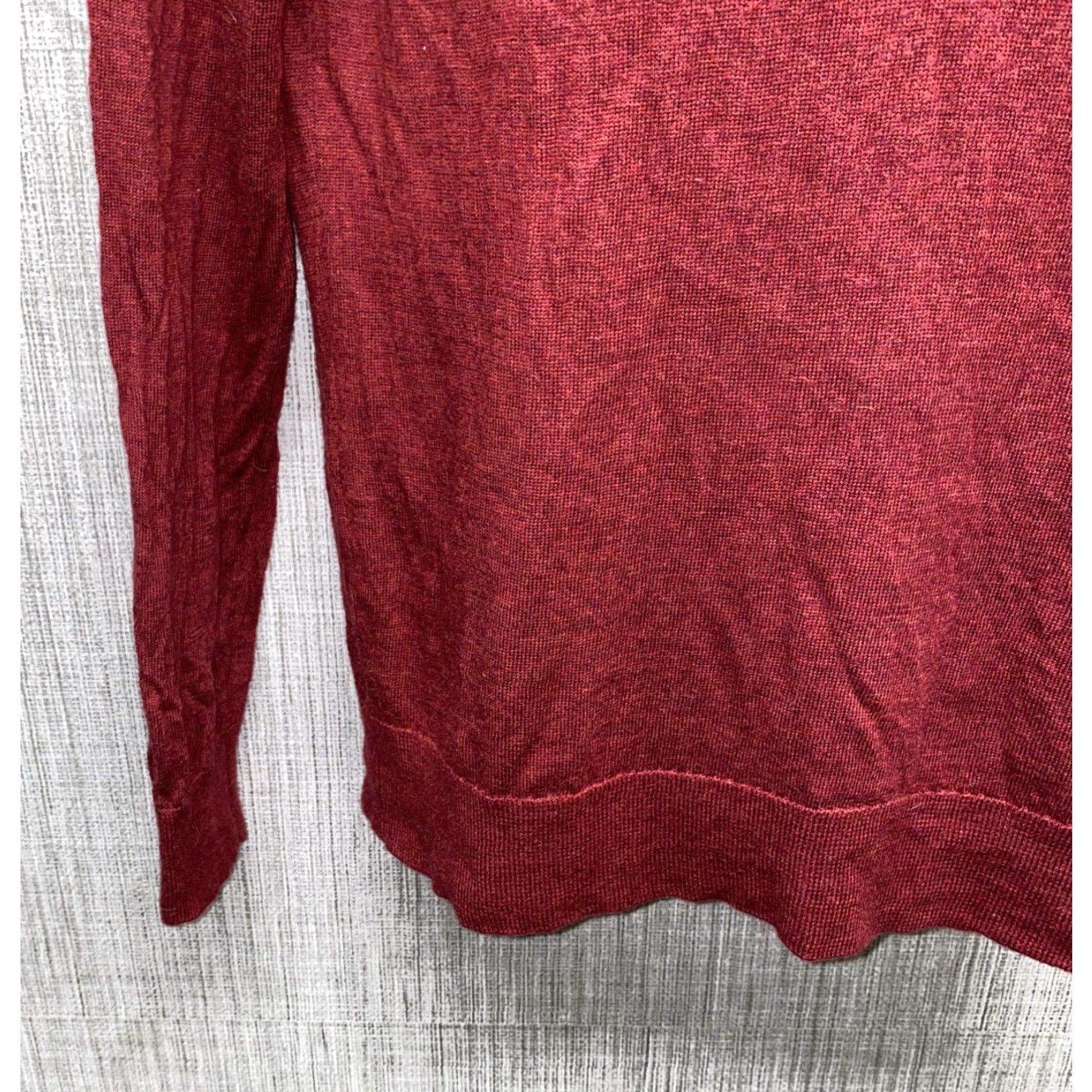 UNTUCKit UNTUCKit Men's Sweater 1/2 Zip Pullover Wool Red Size M Size US M / EU 48-50 / 2 - 4 Thumbnail