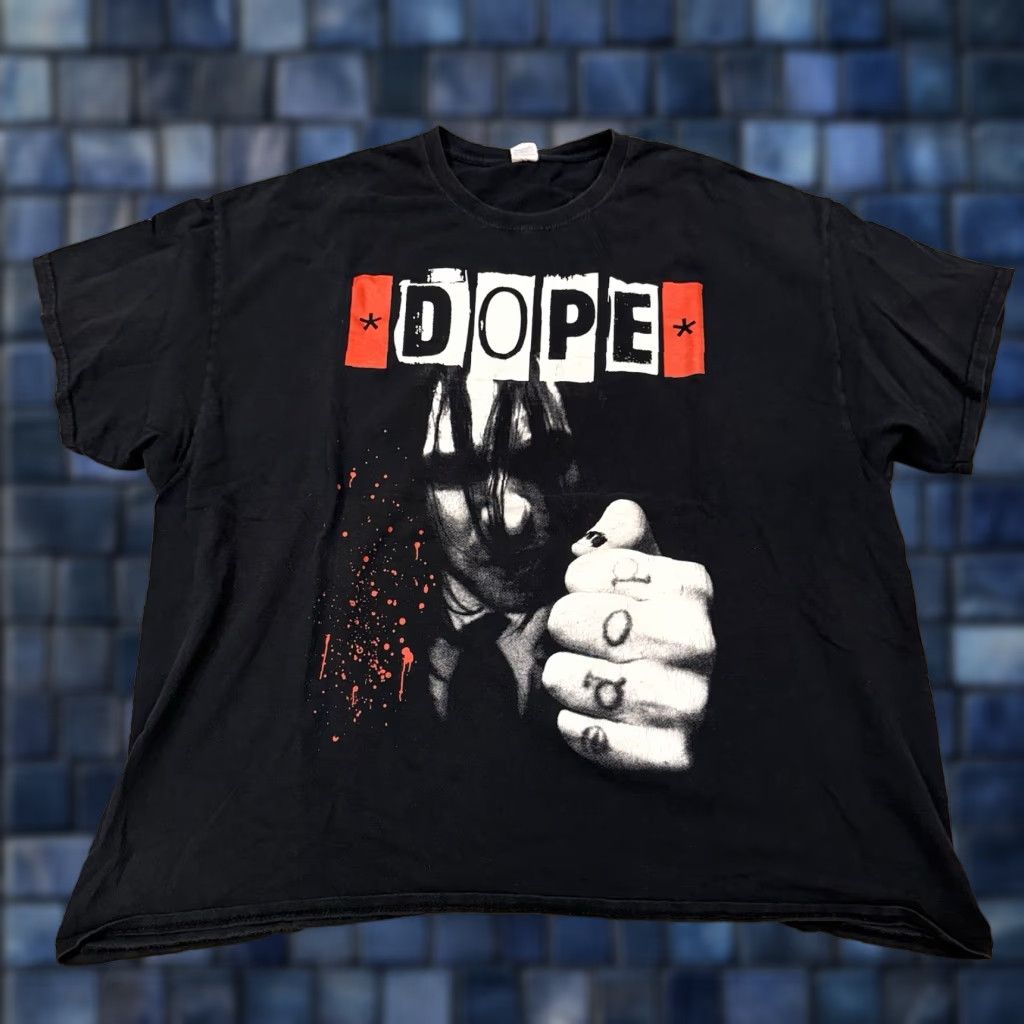 Vintage VINTAGE Dope Band Edsel Dope Black T-shirt Short sleeve Men’s 3XL Band Mens T-Shirt Black 3XL Size US XXL / EU 58 / 5 - 1 Thumbnail