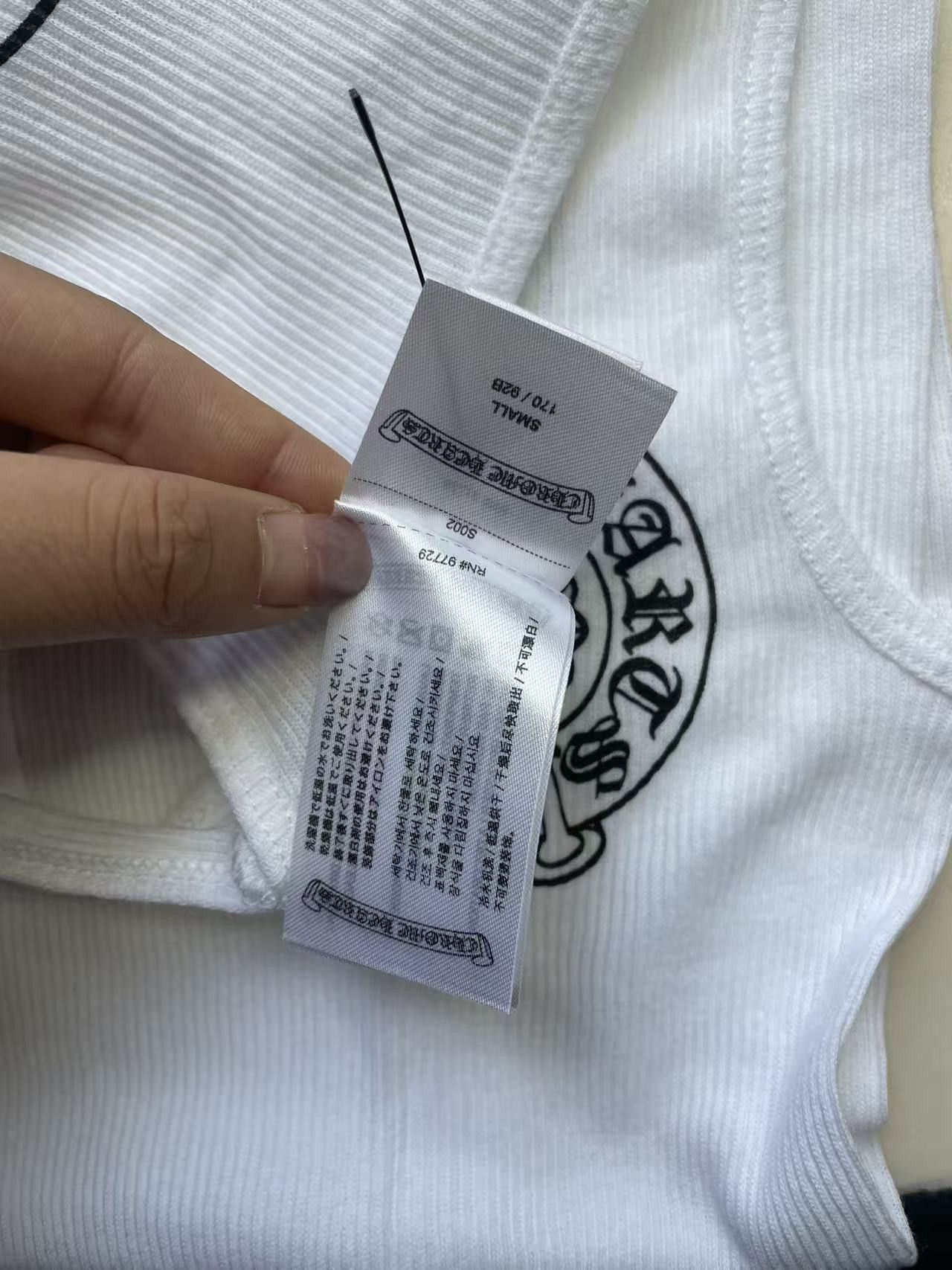 Chrome Hearts Chrome Hearts Horseshoe Logo White Tank Top Size L / US 10 / IT 46 - 9 Thumbnail