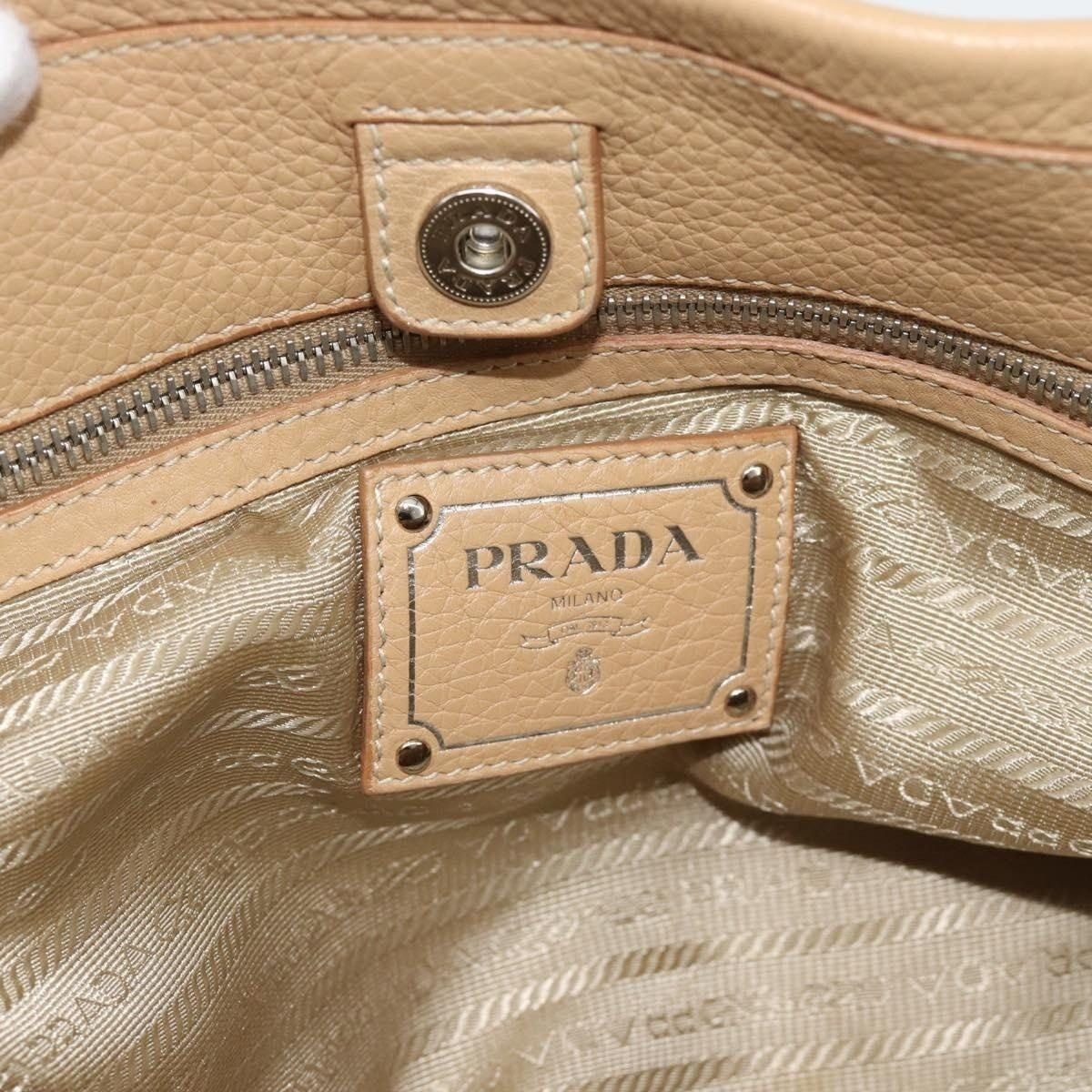 Prada Prada Vitello Handbag Beige Size ONE SIZE - 7 Thumbnail