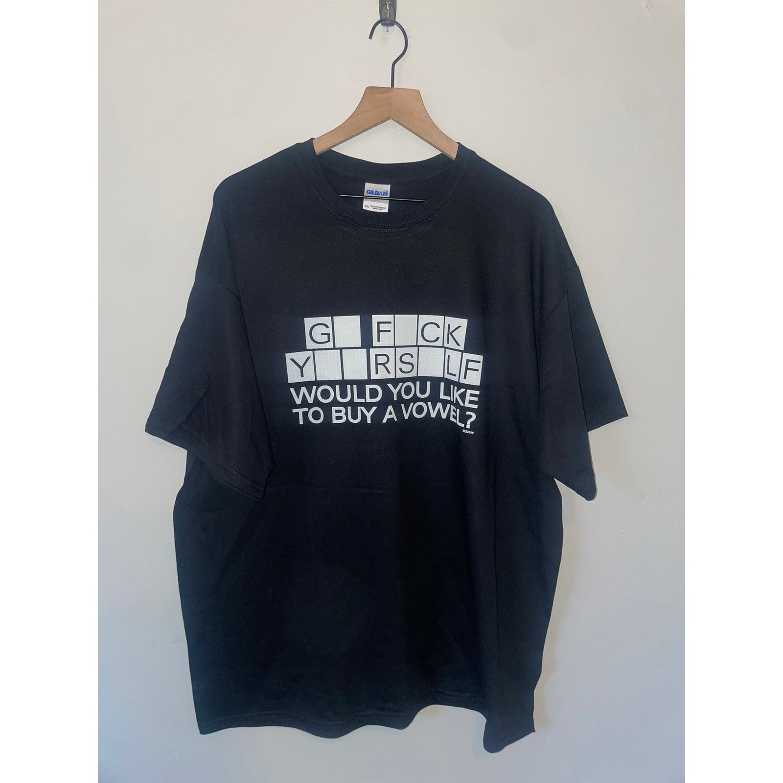 Gildan Y2K Go F Yourself Would You Like To Buy A Vowel Joke Shirt 2 Size US XXL / EU 58 / 5 - 1 Thumbnail