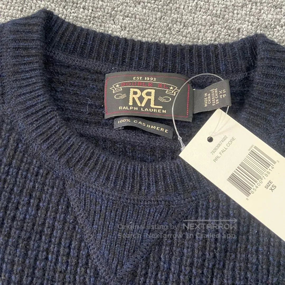 RRL Ralph Lauren RRL Men's Waffle Knit Cashmere Sweater. Size US M / EU 48-50 / 2 - 2 Thumbnail