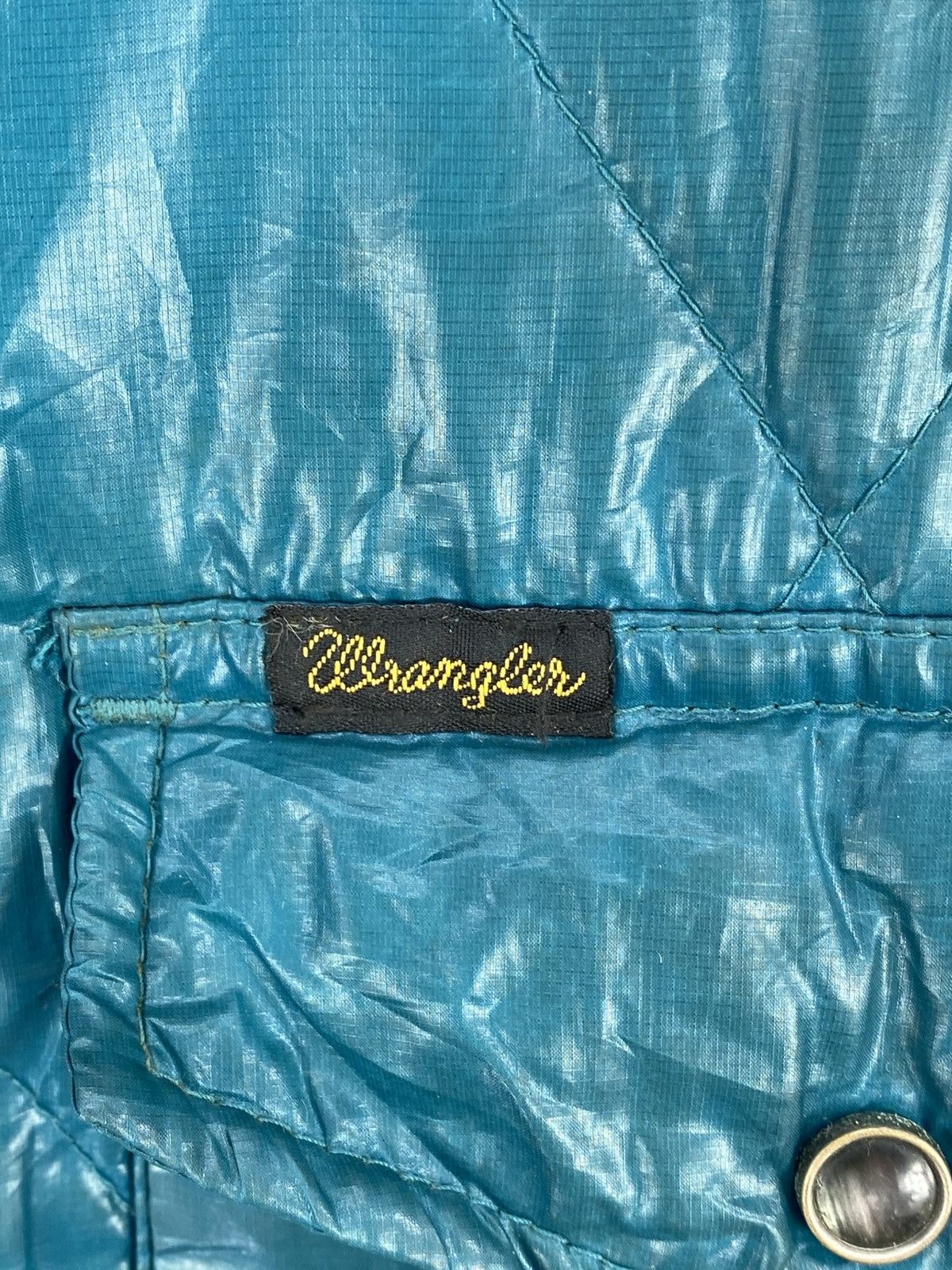 Wrangler Vintage Wrangler Green Boro Usa Quilted Nylon Jacket Size S / US 4 / IT 40 - 9 Thumbnail