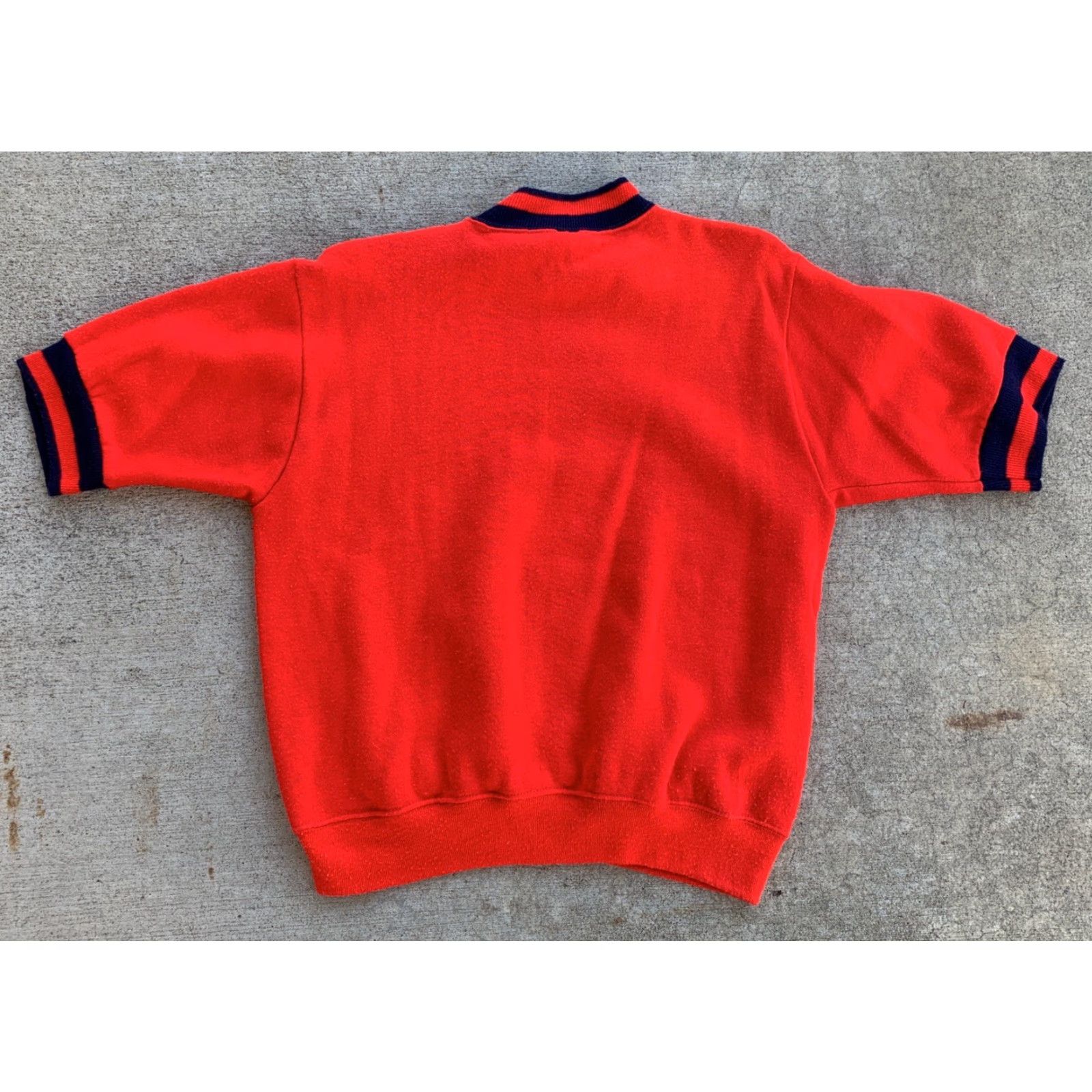 Vintage VINTAGE Collegiate Pacific UCLA Short Sleeve Sweatshirt Ringer Zip Shoulder Red L Men’s Womens? Size US L / EU 52-54 / 3 - 7 Thumbnail