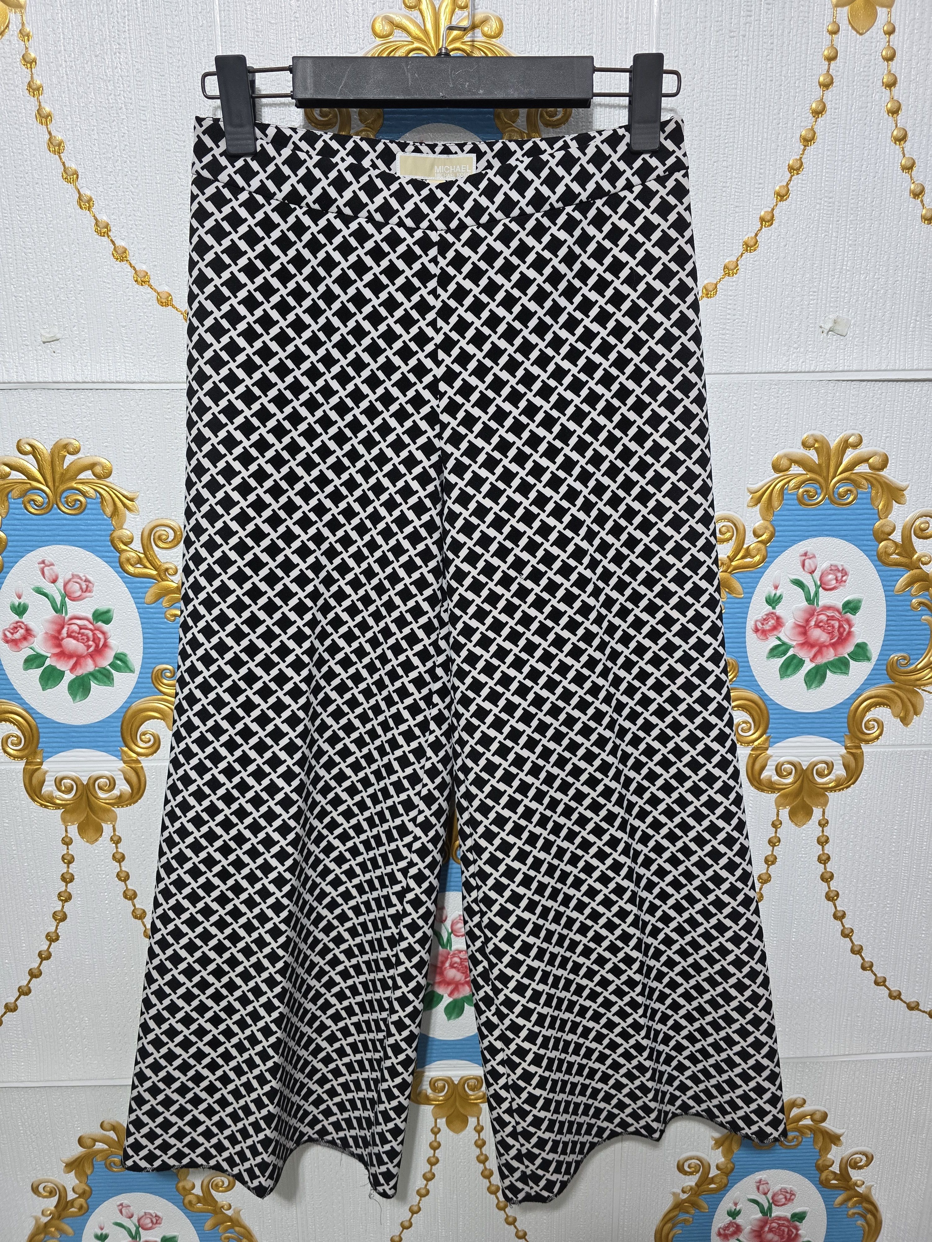 Michael Kors MICHAEL KORS Optical print pleated culottes SIZE SMALL Size 26" / US 2 / IT 38 - 1 Thumbnail