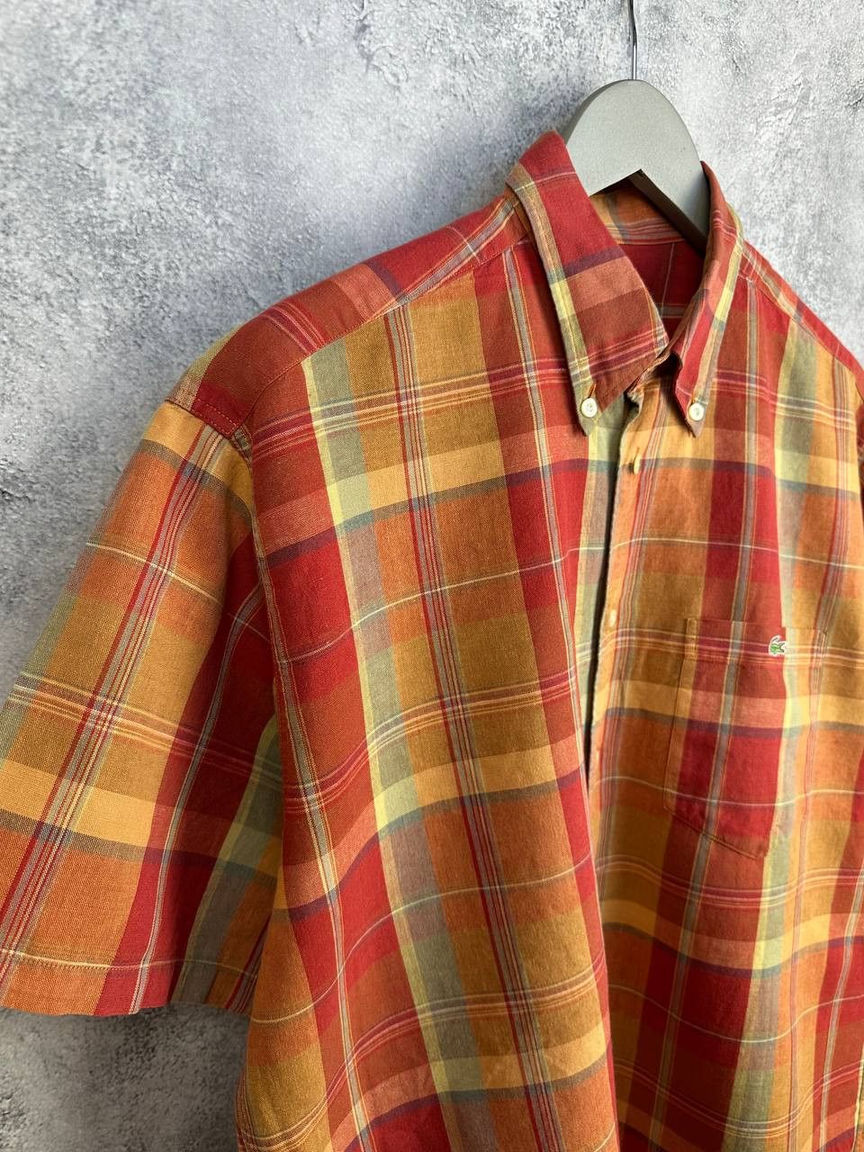 Lacoste Lacoste Vintage Linen/Cotton Plaid SS Button Up Shirt Size US M / EU 48-50 / 2 - 3 Thumbnail