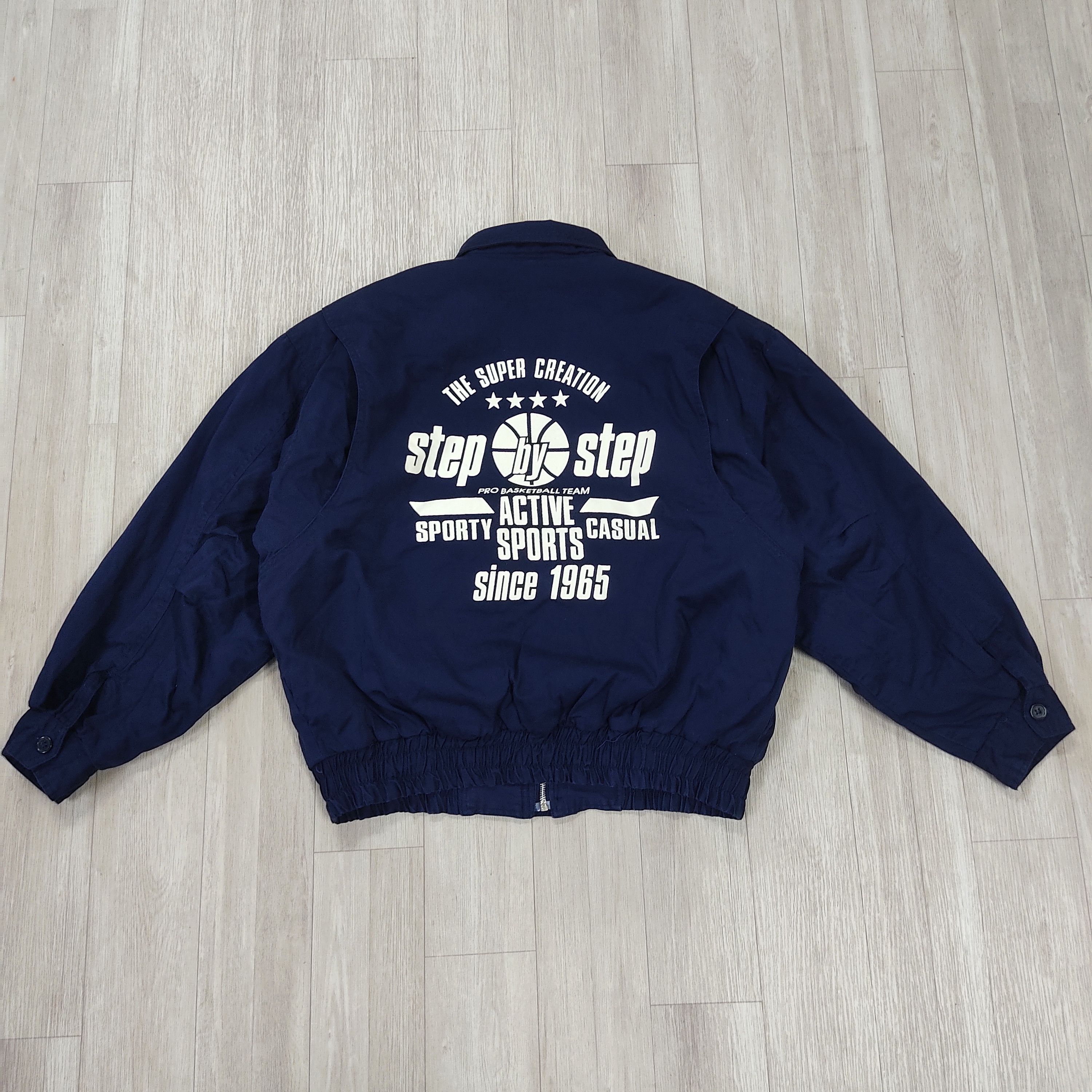 Gear for Sports Vintage Swooplex 90s STEP by STEP Basketball Bomber Jacket Size US M / EU 48-50 / 2 - 3 Thumbnail