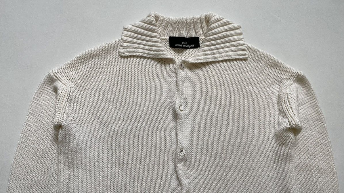 Comme des Garcons S/S 1993 Flared Hem Knit Cotton Cardigan Size M / US 6-8 / IT 42-44 - 4 Thumbnail