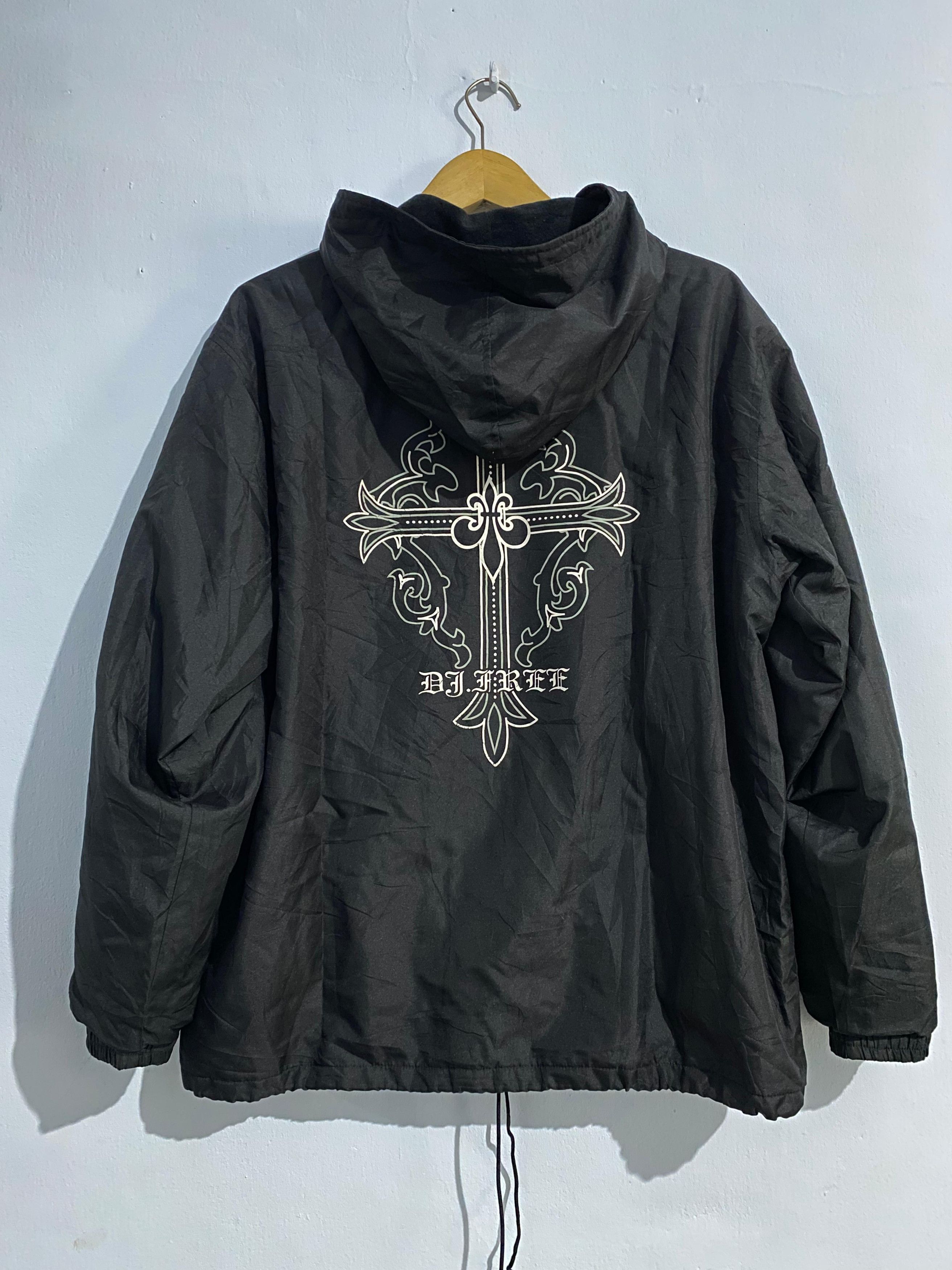 Japanese Brand Vintage DJ FREE Cross Logo Like Chrome Hearts Design Jacket Size US M / EU 48-50 / 2 - 5 Thumbnail