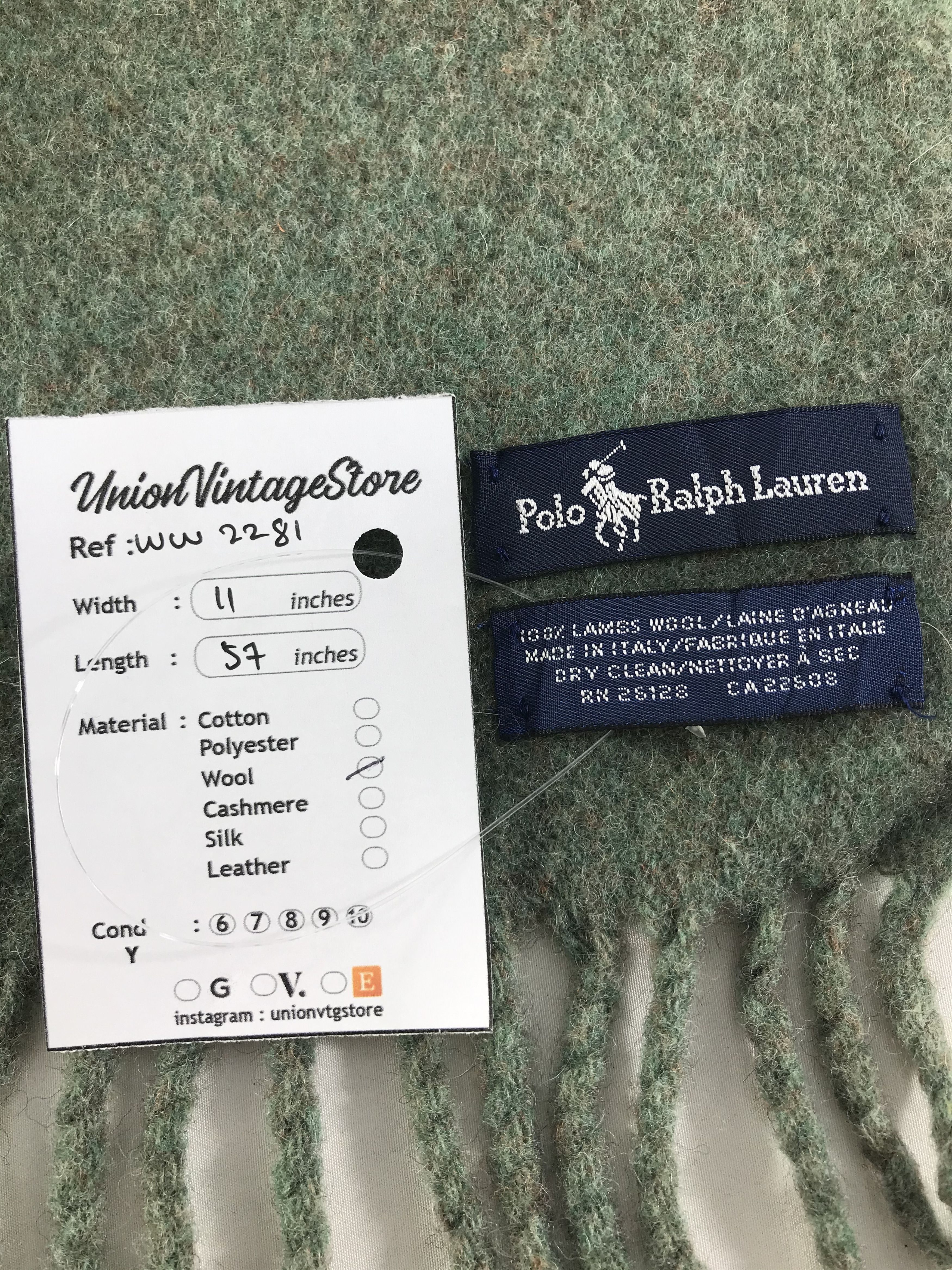 Polo Ralph Lauren × Vintage Polo Ralph Lauren Scarf / Muffler / Neckwear - WW2281 Size ONE SIZE - 5 Thumbnail