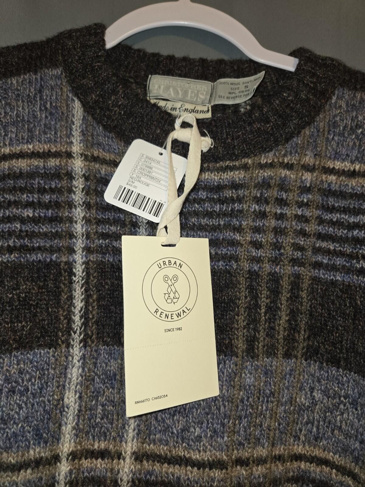 Other Christopher Hayes Vintage Cropped Plaid Sweater Wool Small Size S / US 4 / IT 40 - 4 Thumbnail