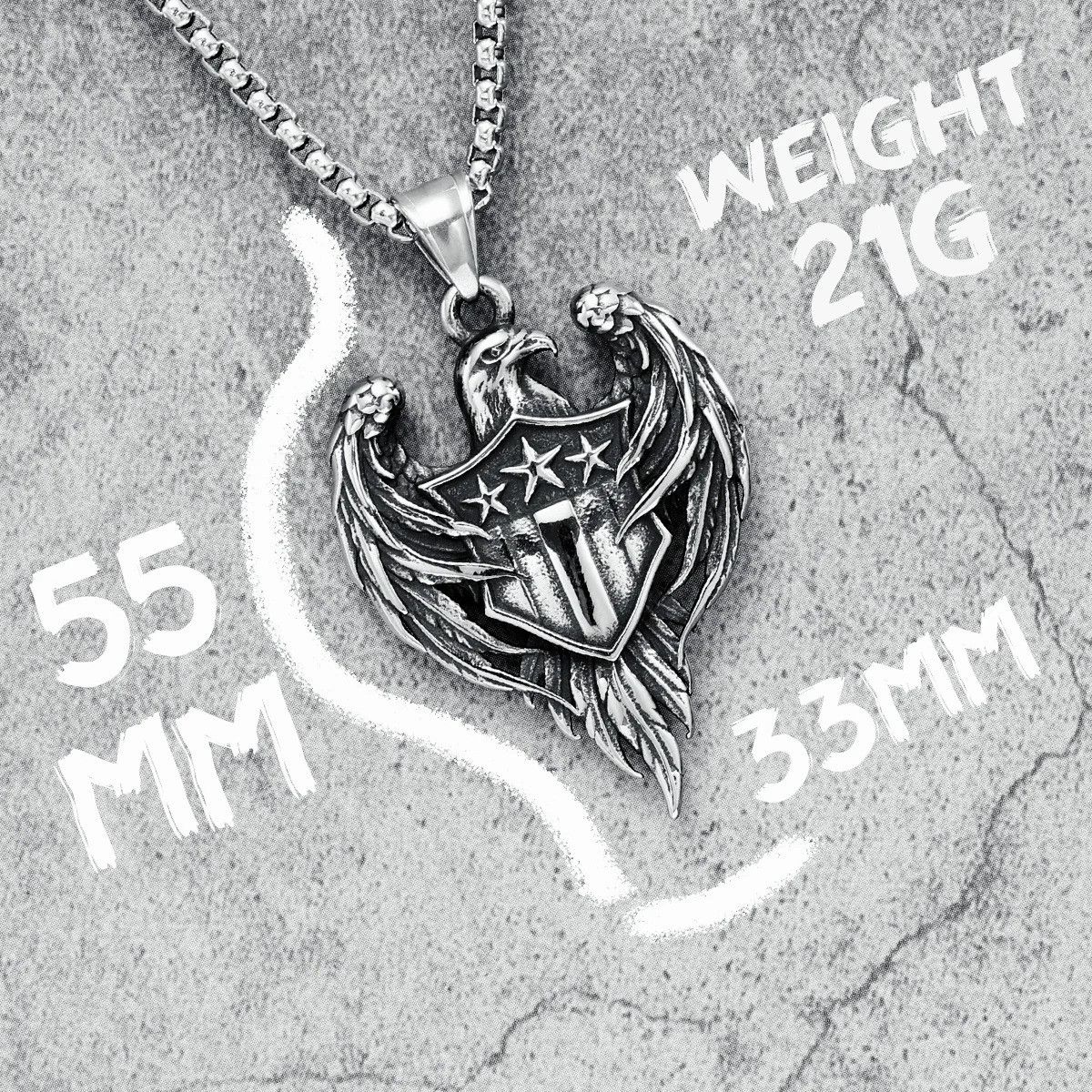 Other Hawk Shield Pendant Accessories Necklace Gifts Size ONE SIZE - 6 Thumbnail