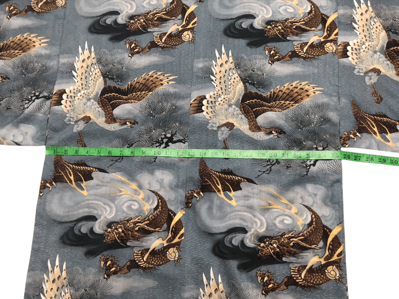 Japanese Brand Vintage Long Kimono Cardigan Dragon Fight With Bird Size US M / EU 48-50 / 2 - 14 Thumbnail