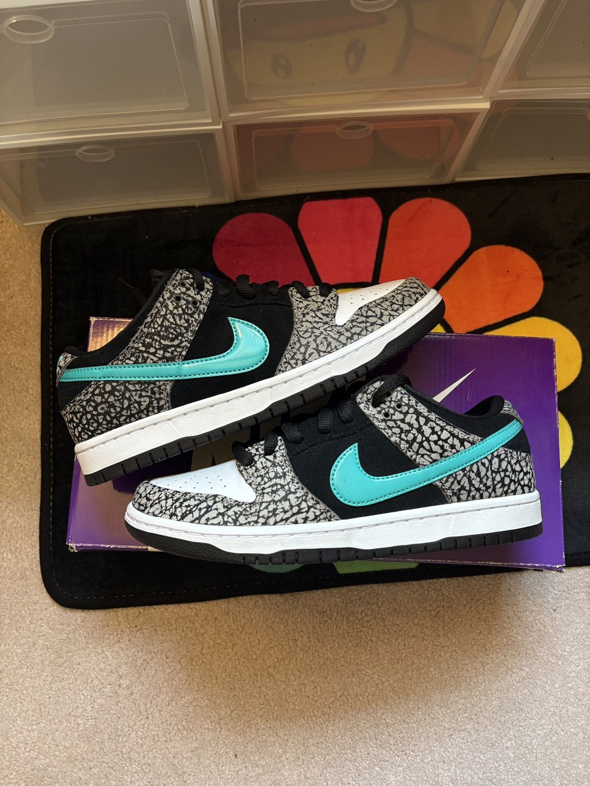 Nike SB Size 7.5 - Nike Dunk Pro SB Low Atmos Elephant Size US 7.5 / EU 40-41 - 2 Thumbnail